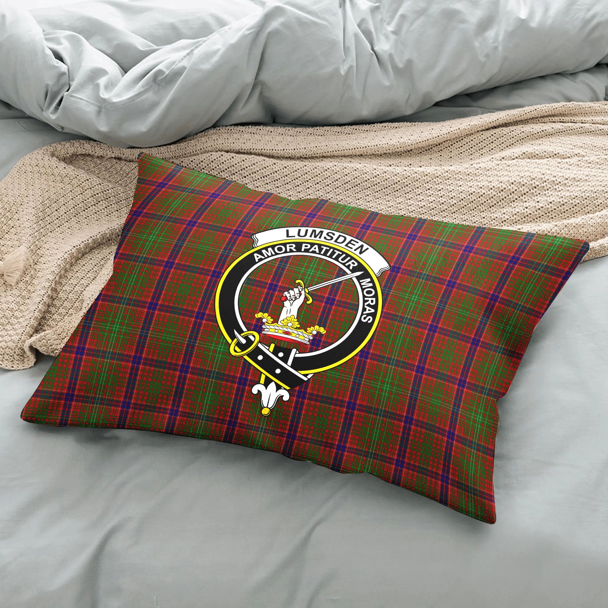 Lumsden Tartan Crest Pillow Cover