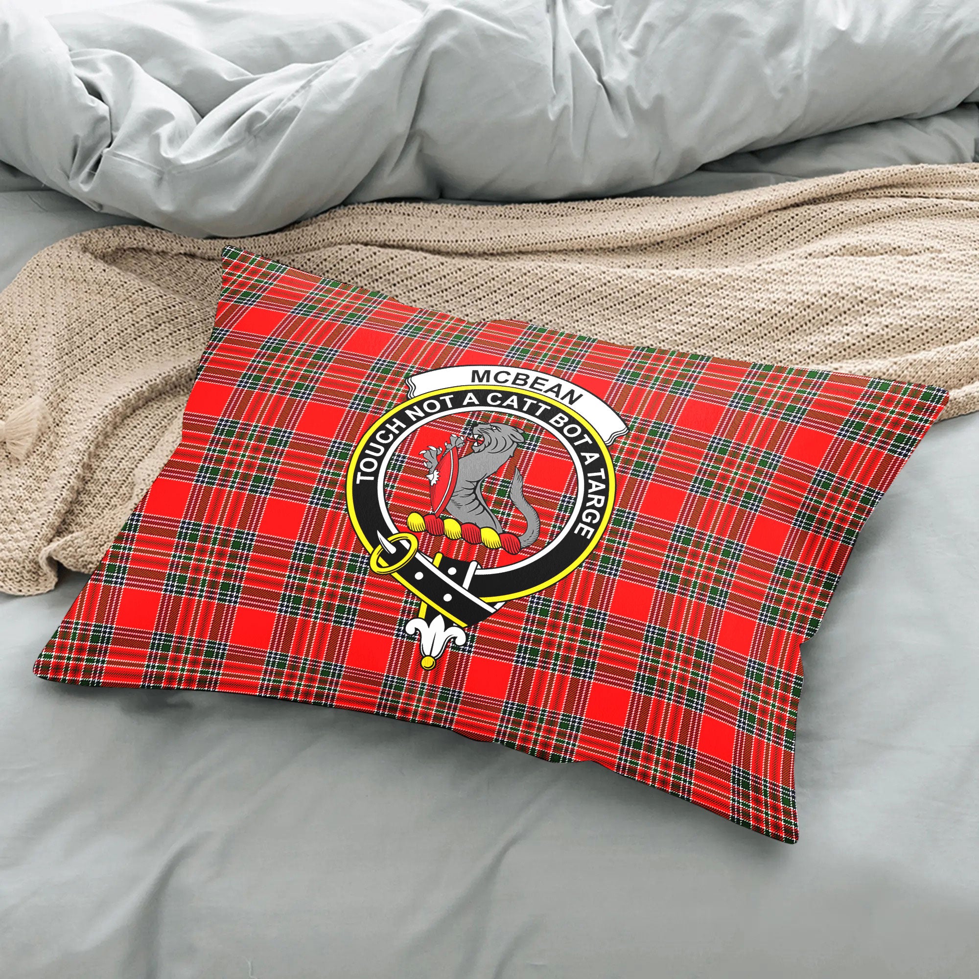 McBean Tartan Crest Pillow Cover