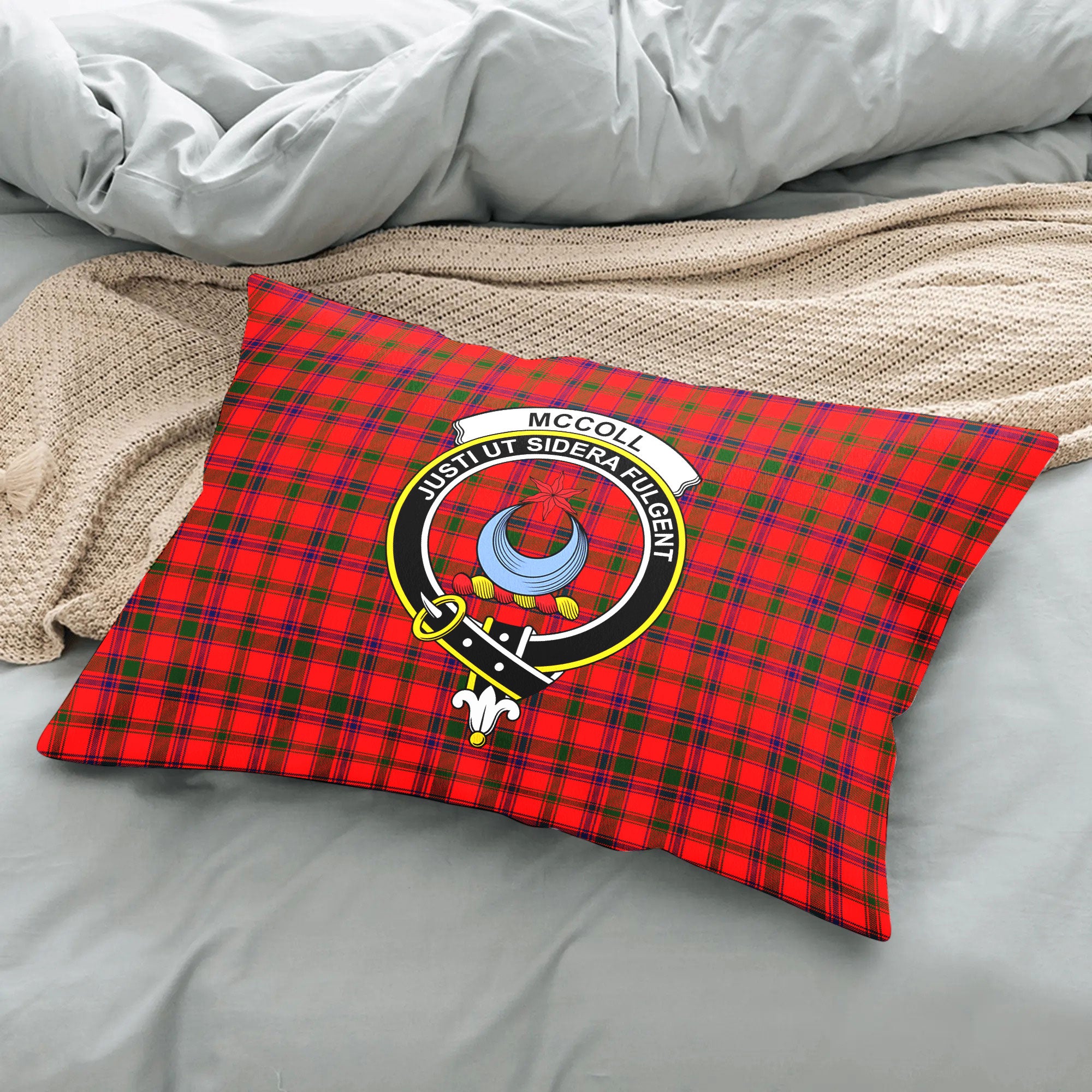 McColl Tartan Crest Pillow Cover