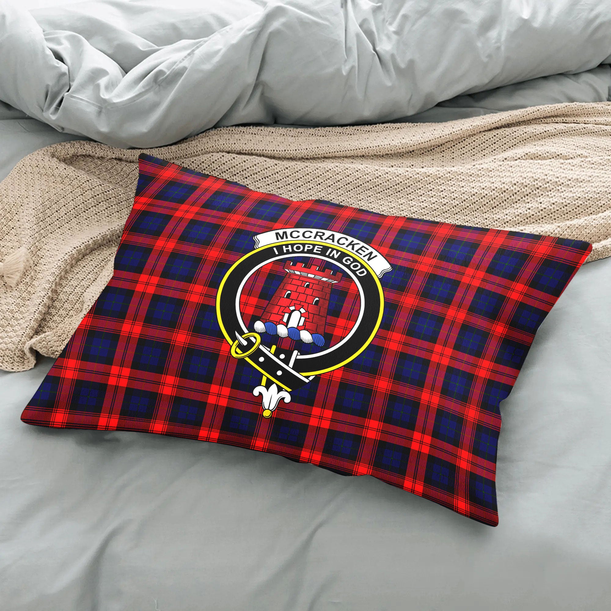 McCracken Tartan Crest Pillow Cover