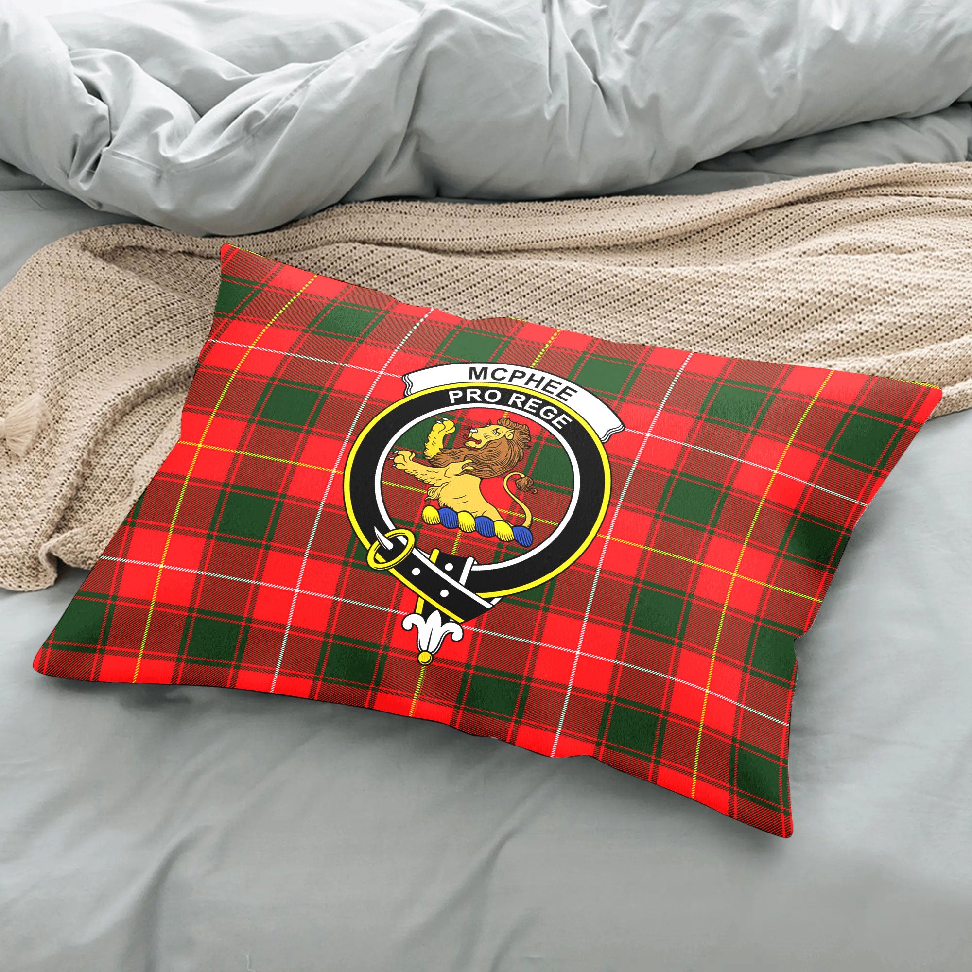 McPhee Tartan Crest Pillow Cover