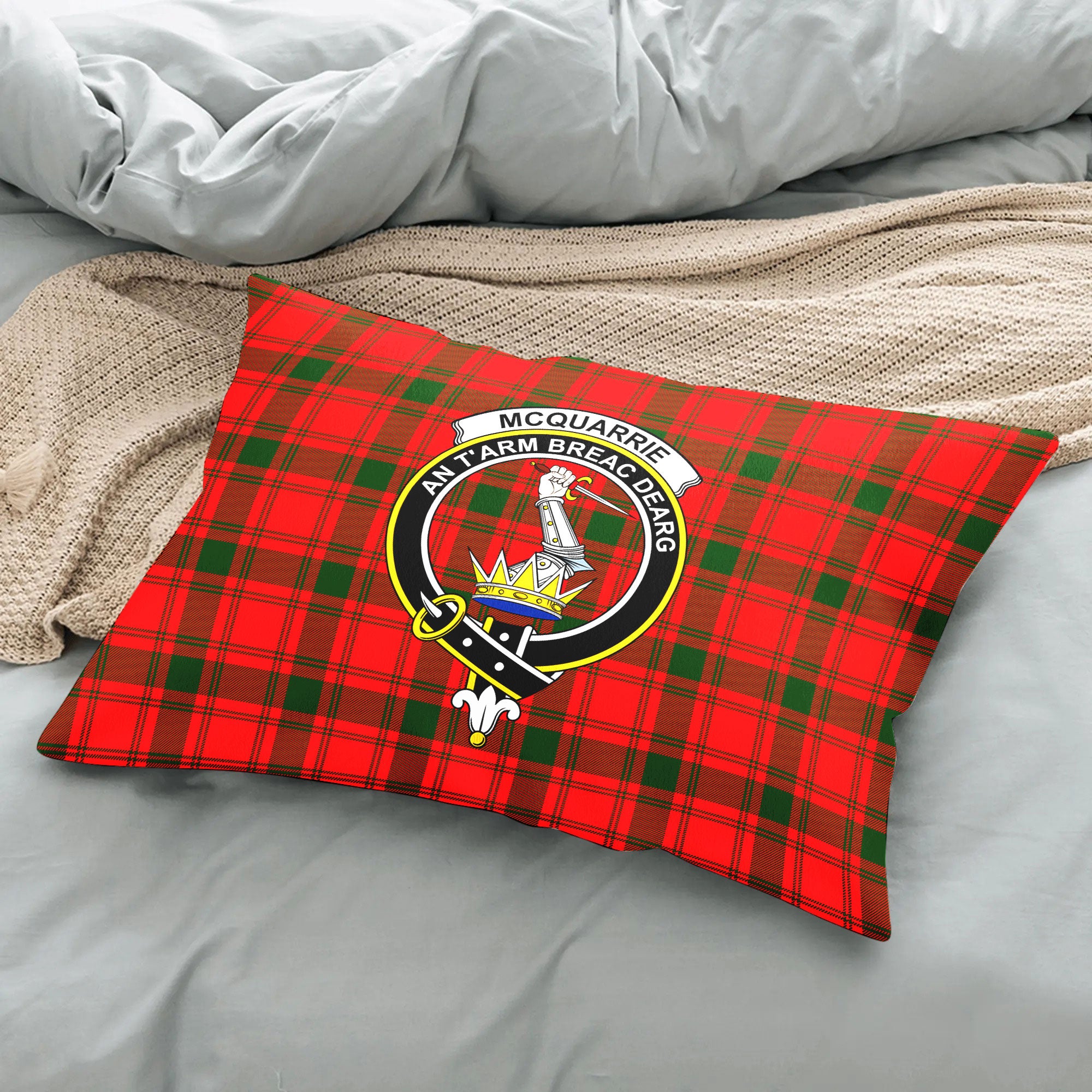 McQuarrie Tartan Crest Pillow Cover