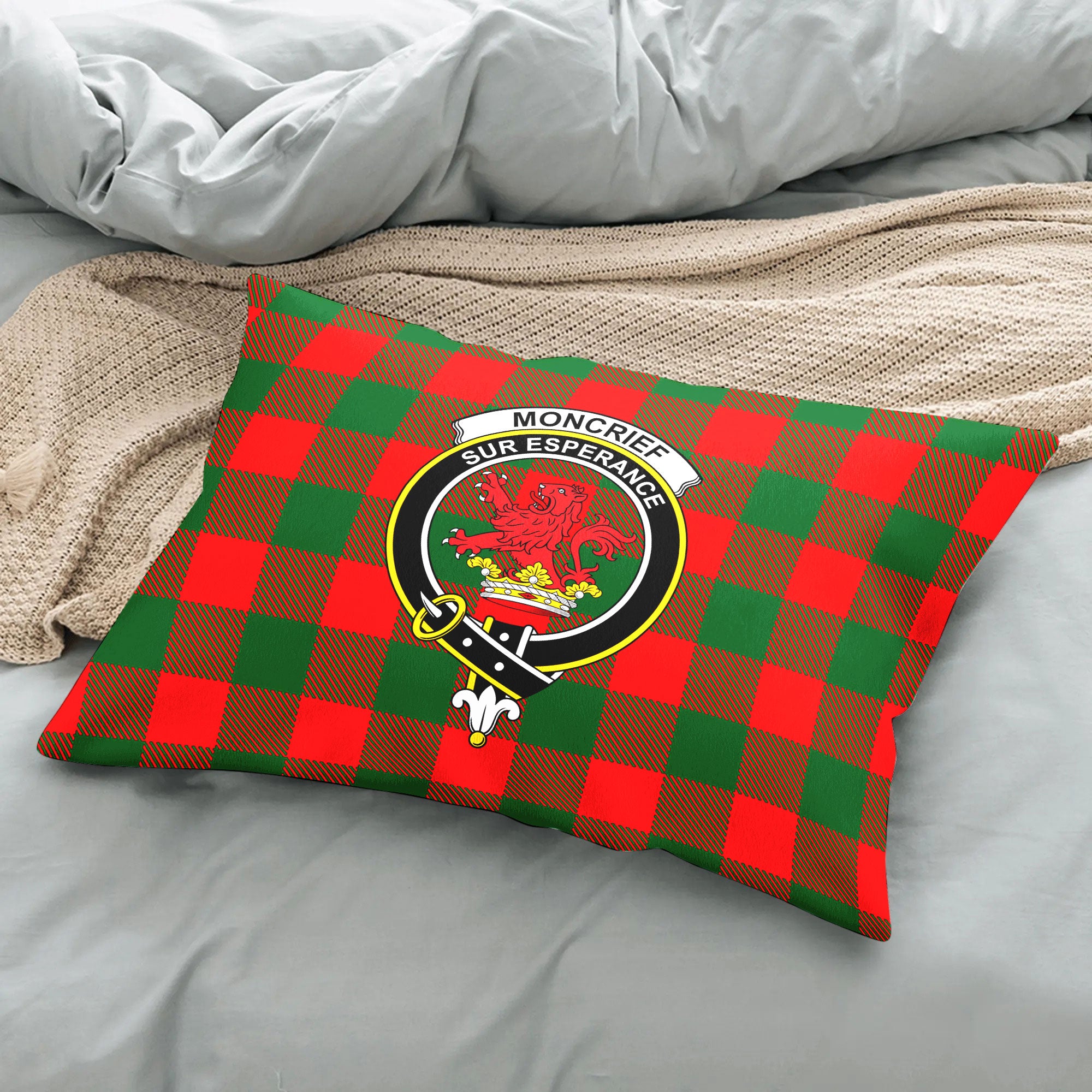 Moncrief Tartan Crest Pillow Cover