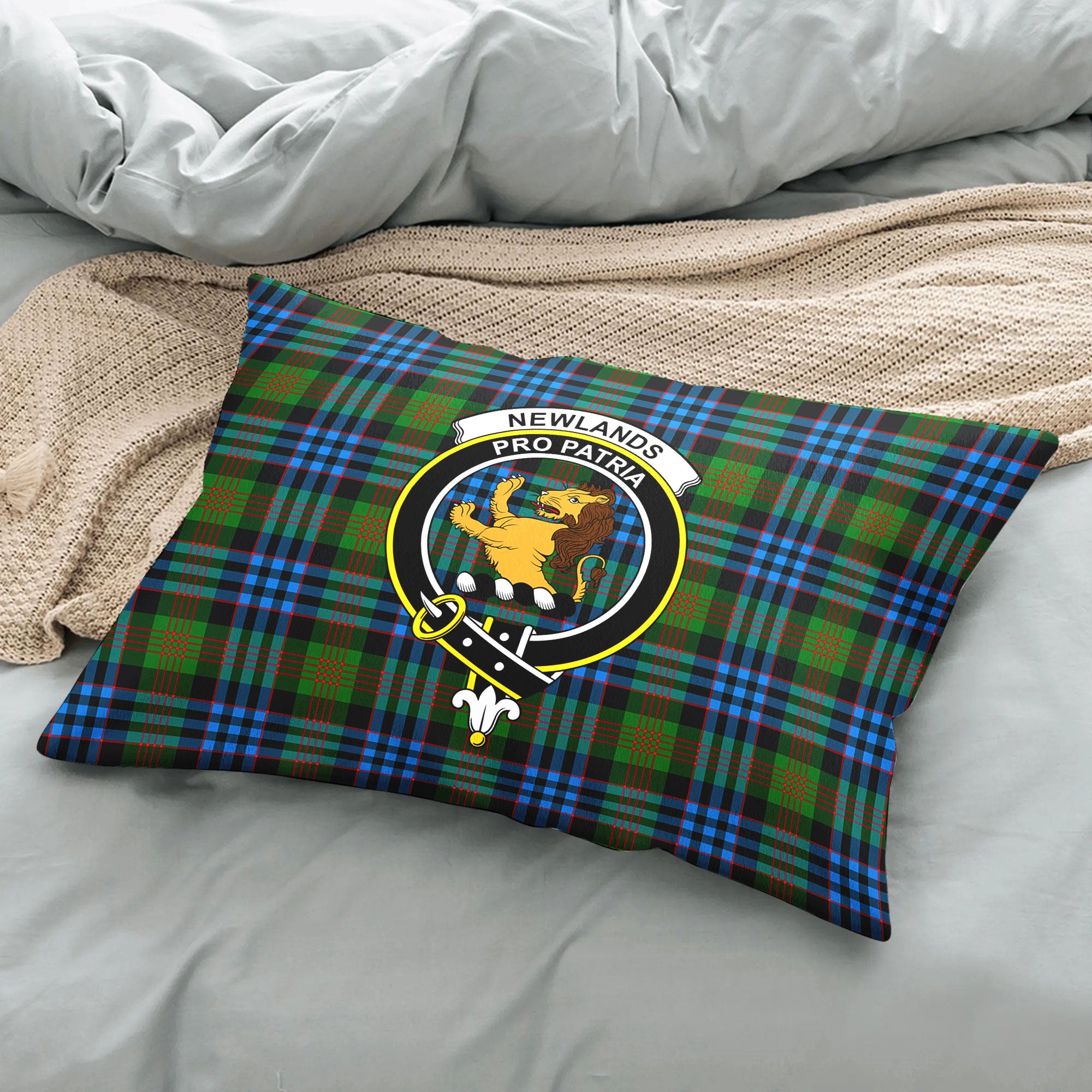 Newlands Tartan Crest Pillow Cover