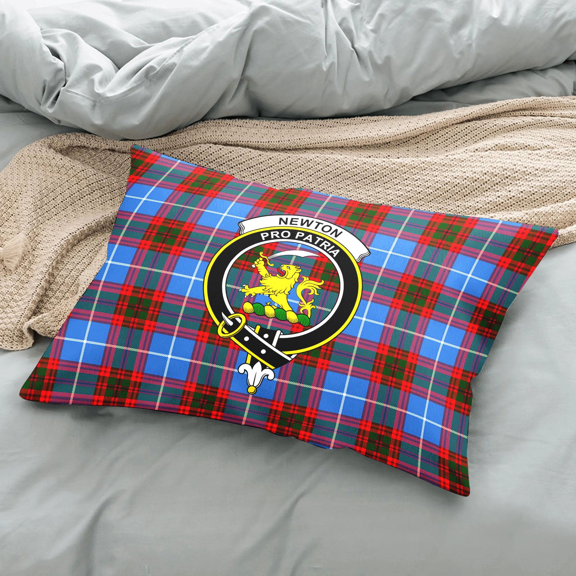 Newton Tartan Crest Pillow Cover