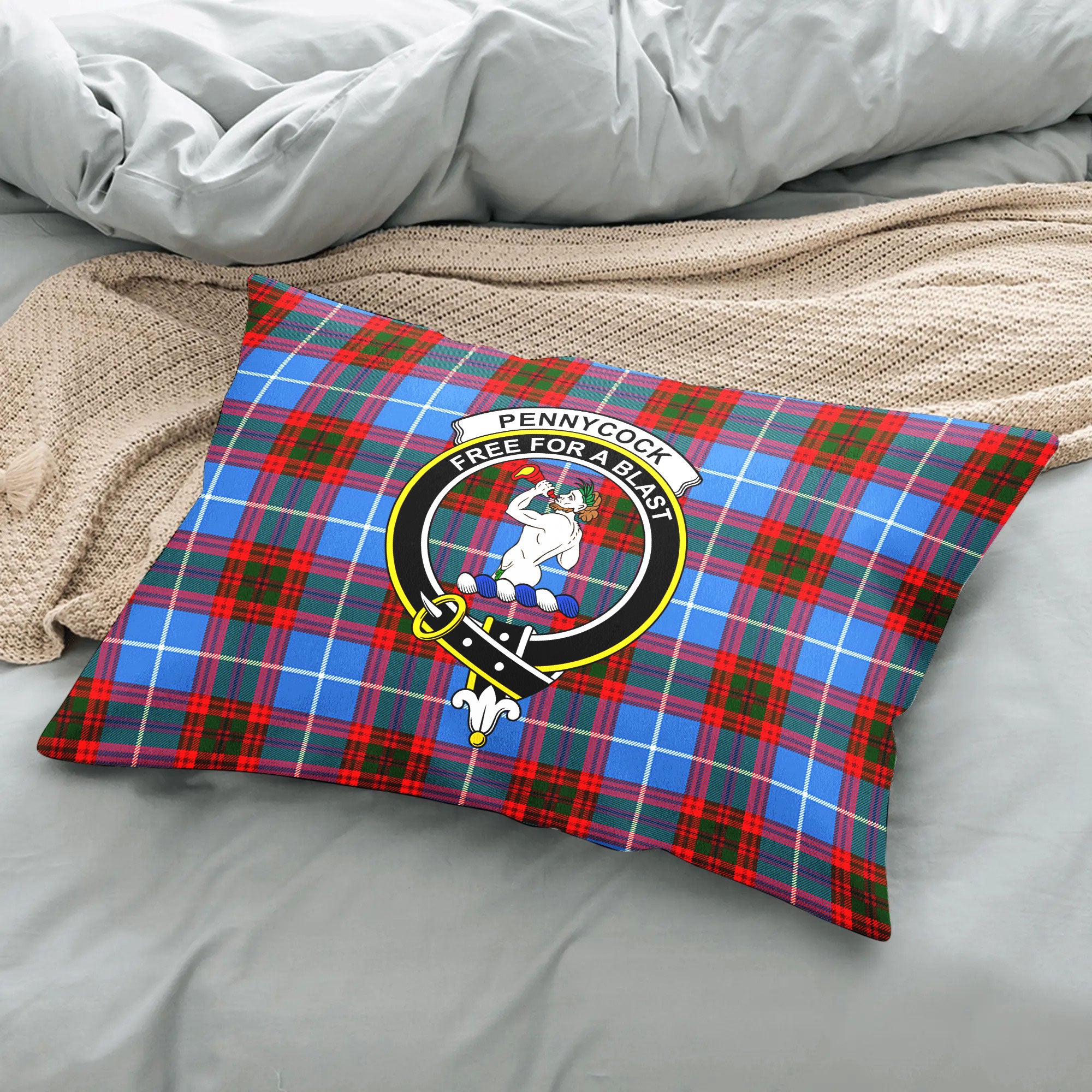 Pennycook Tartan Crest Pillow Cover