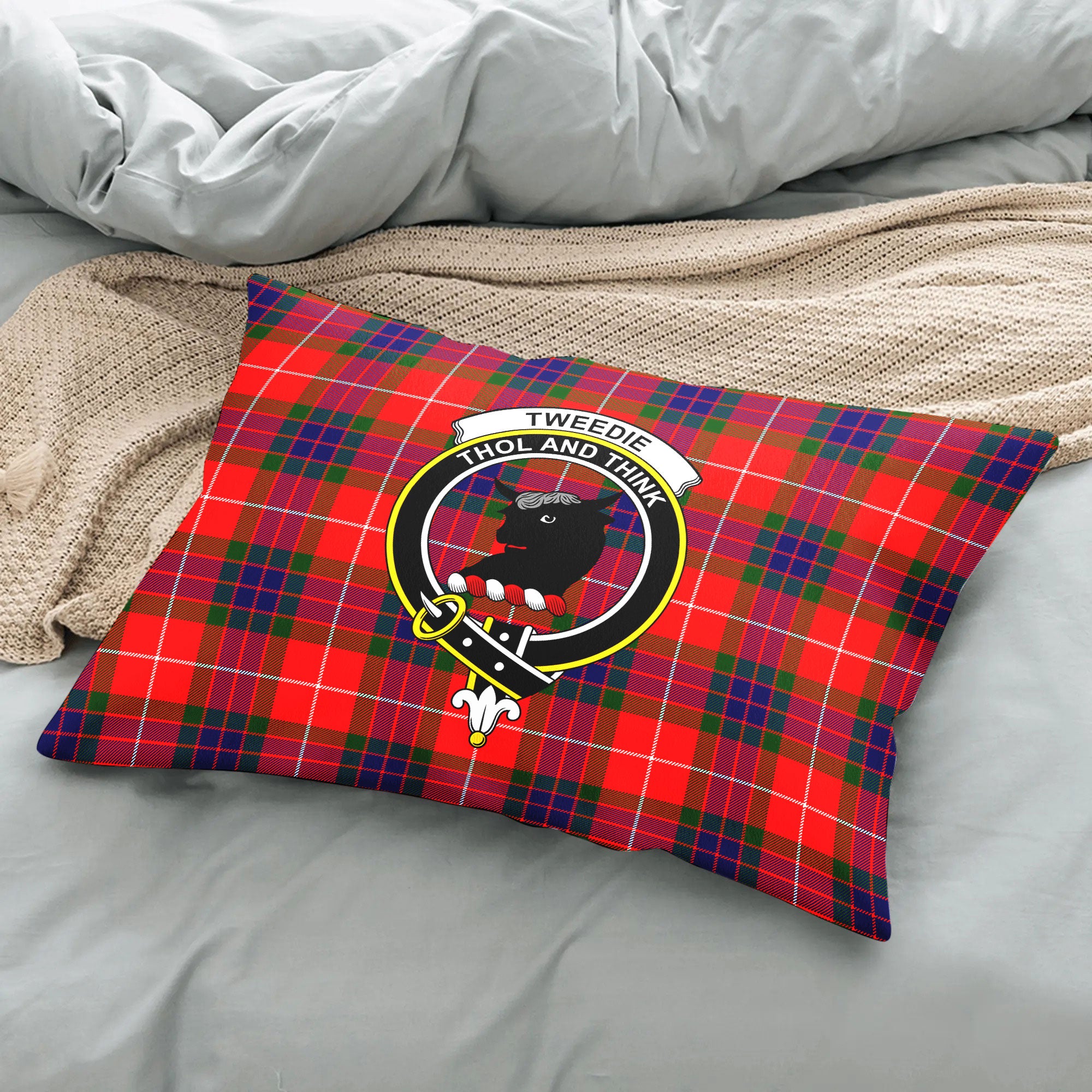 Tweedie Tartan Crest Pillow Cover