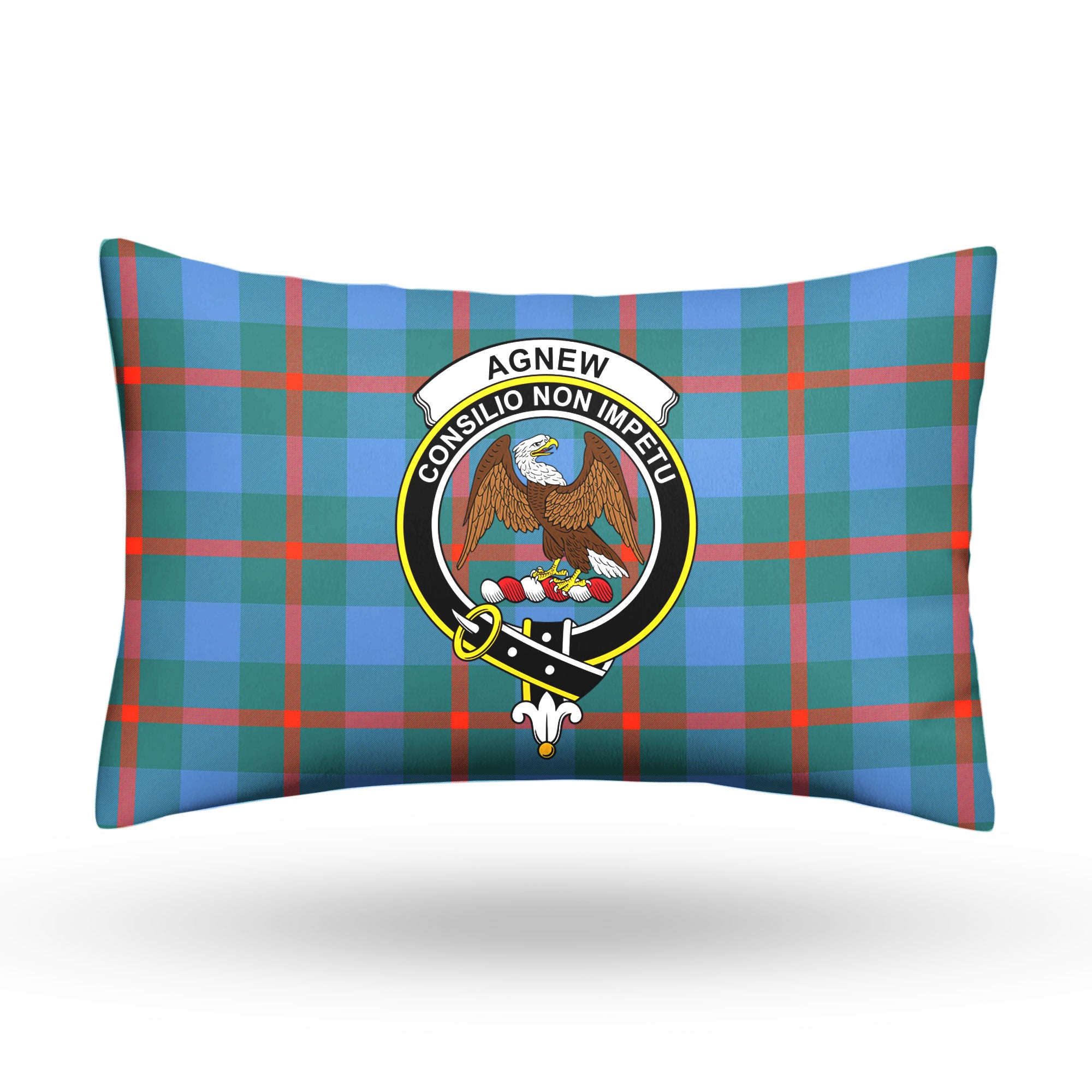 Agnew Ancient Tartan Crest Pillow Cover