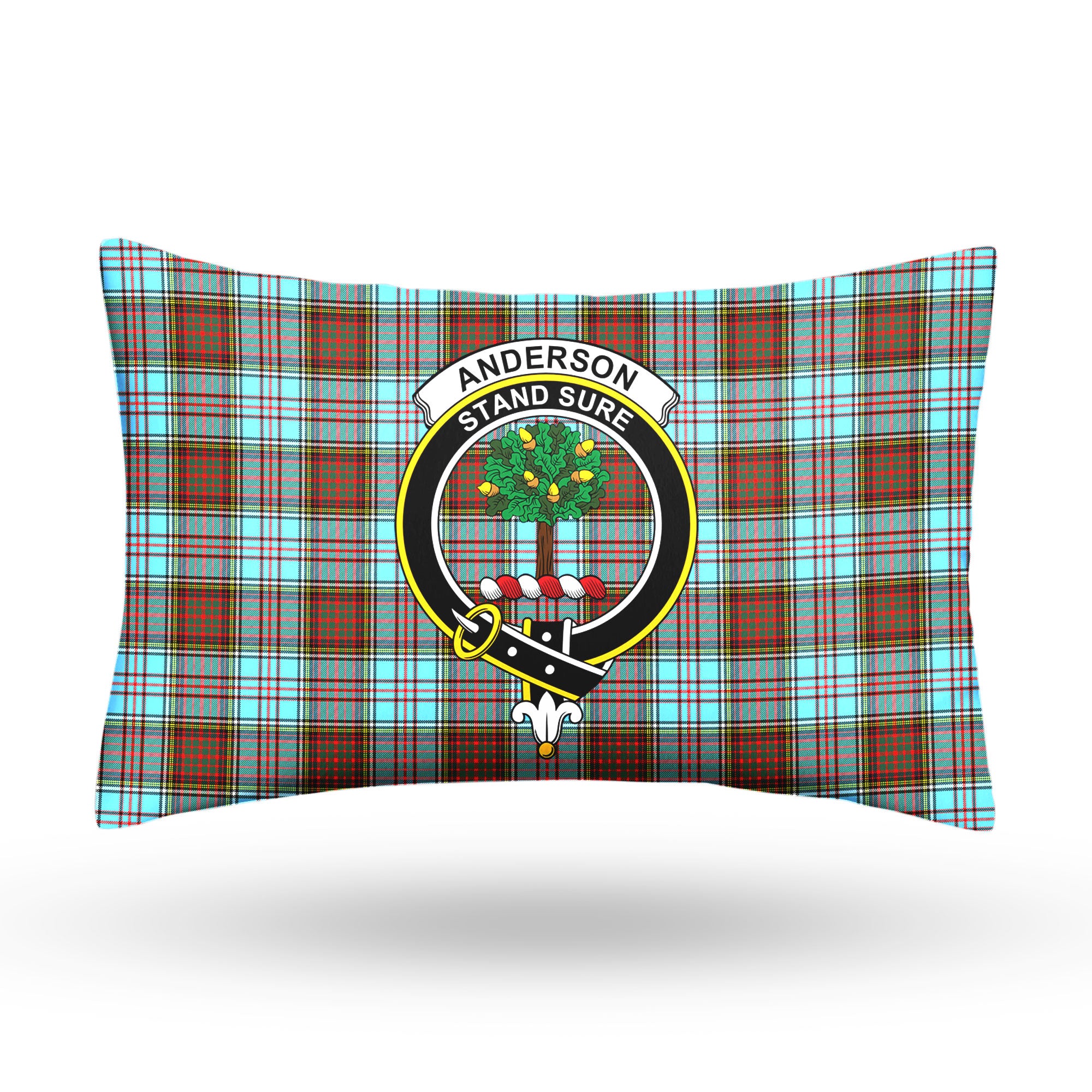 Anderson Ancient Tartan Crest Pillow Cover