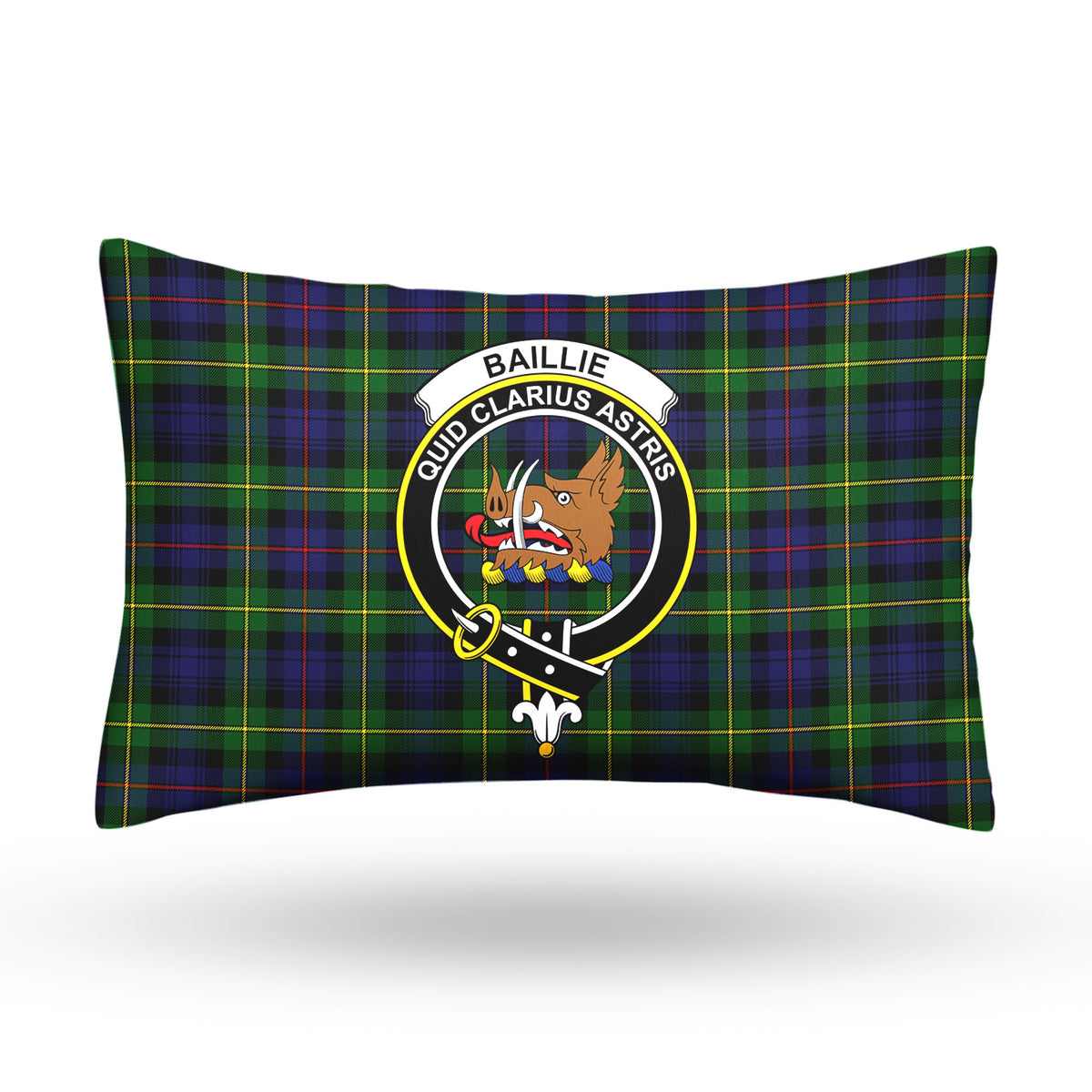 Baillie Tartan Crest Pillow Cover