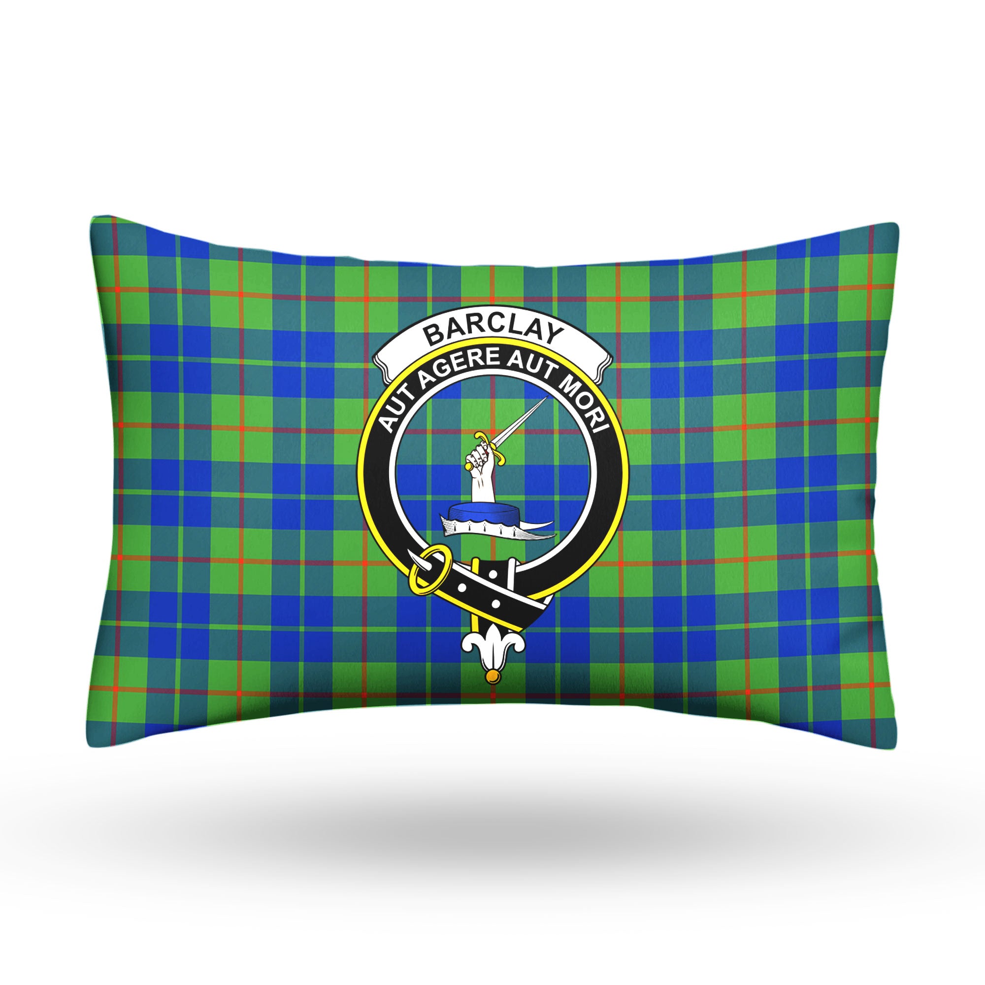 Barclay Hunting Ancient Tartan Crest Pillow Cover