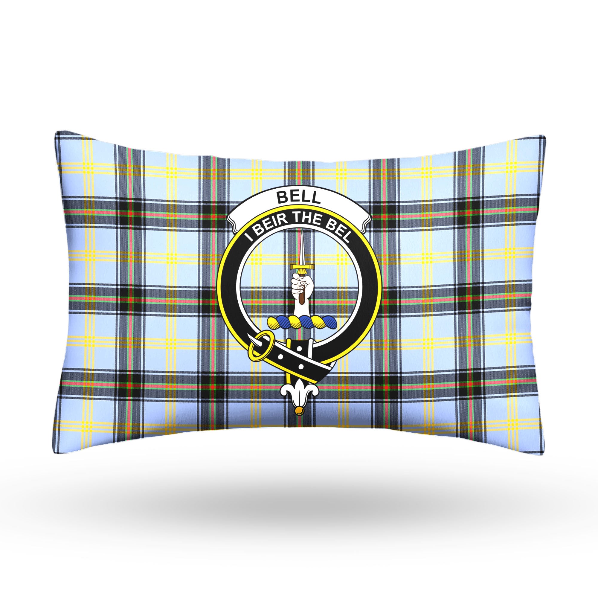 Bell of the Borders Tartan Crest Pillow Cover