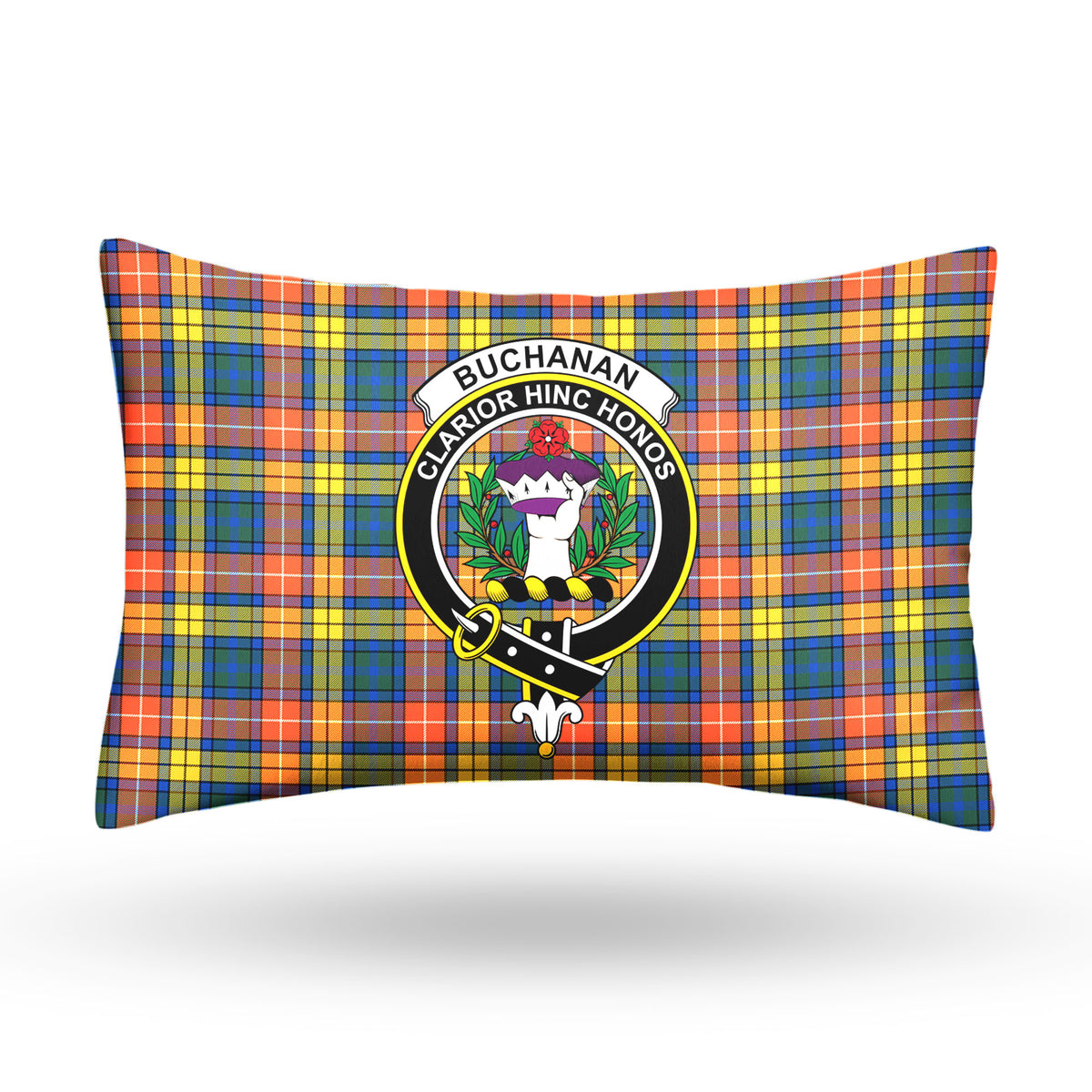 Buchanan Ancient Tartan Crest Pillow Cover