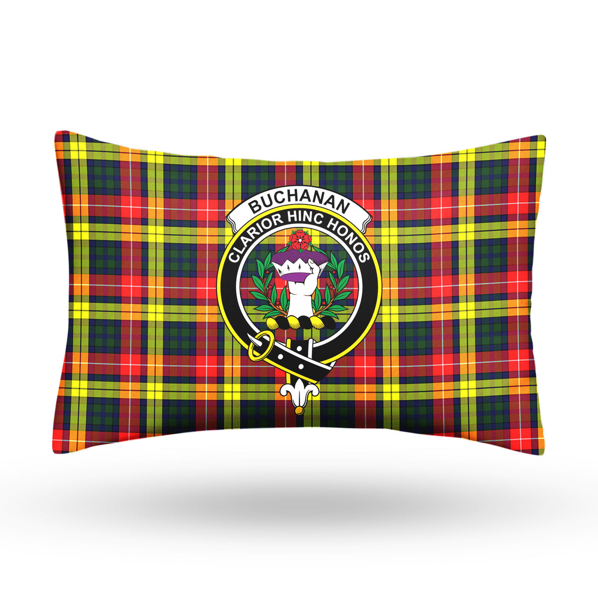 Buchanan Modern Tartan Crest Pillow Cover