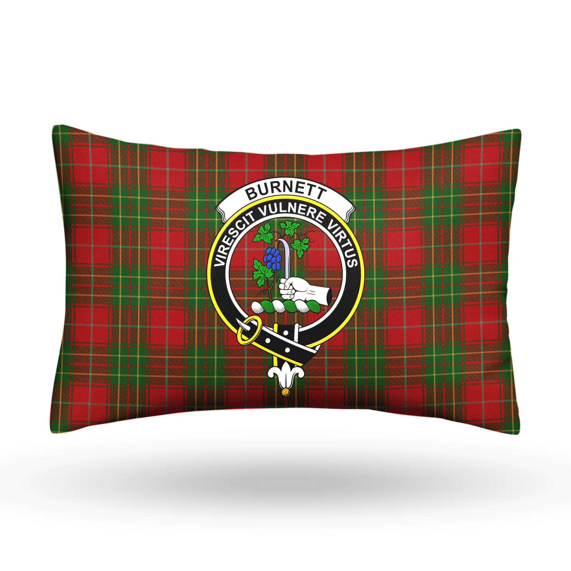 Burnett Tartan Crest Pillow Cover