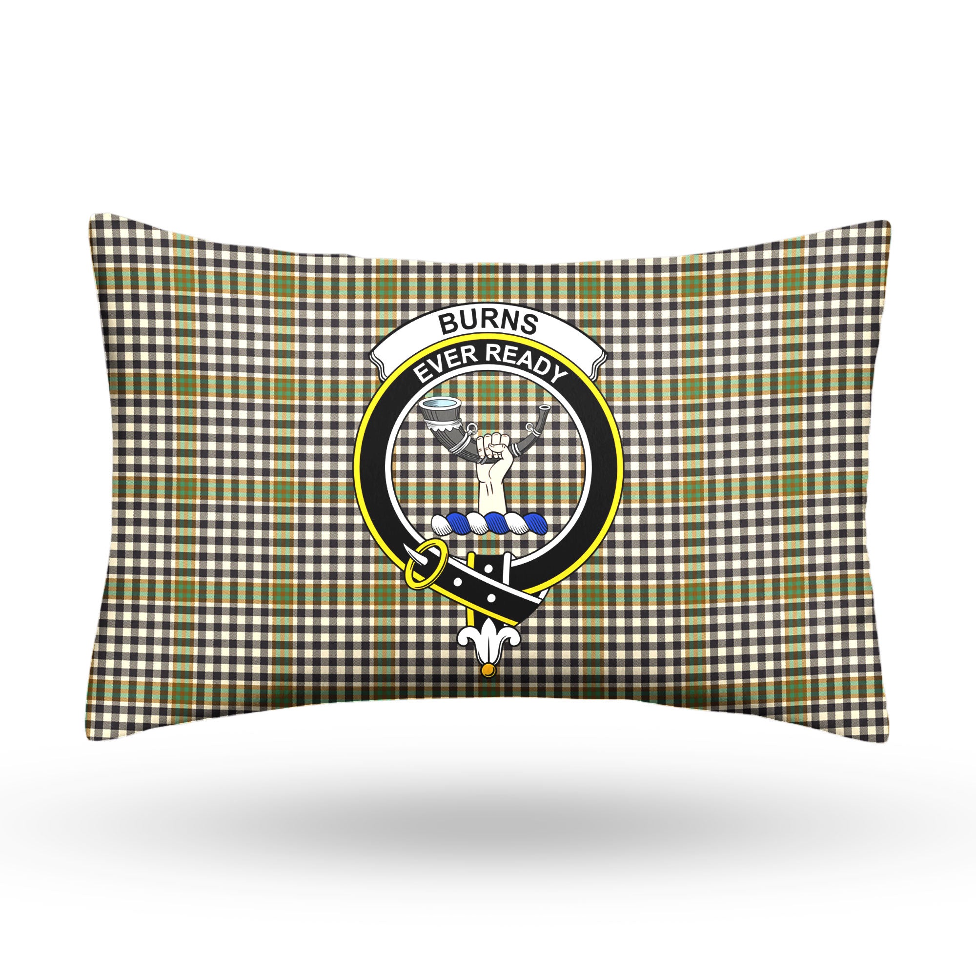 Burns Check Tartan Crest Pillow Cover