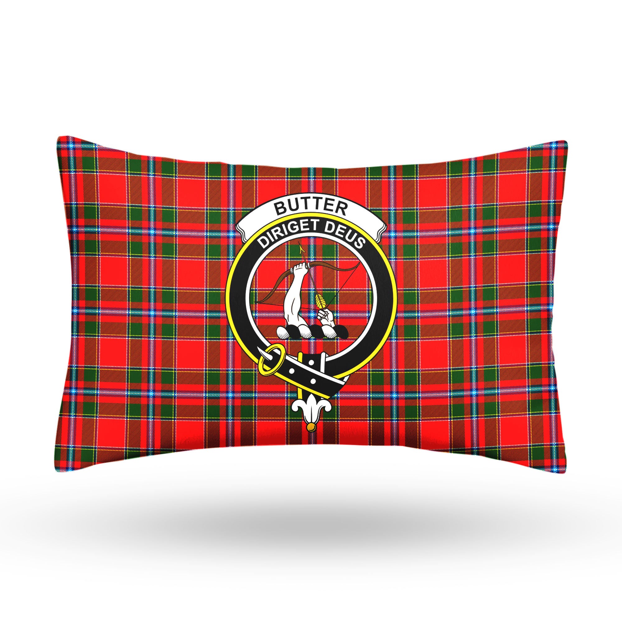 Butter Tartan Crest Pillow Cover