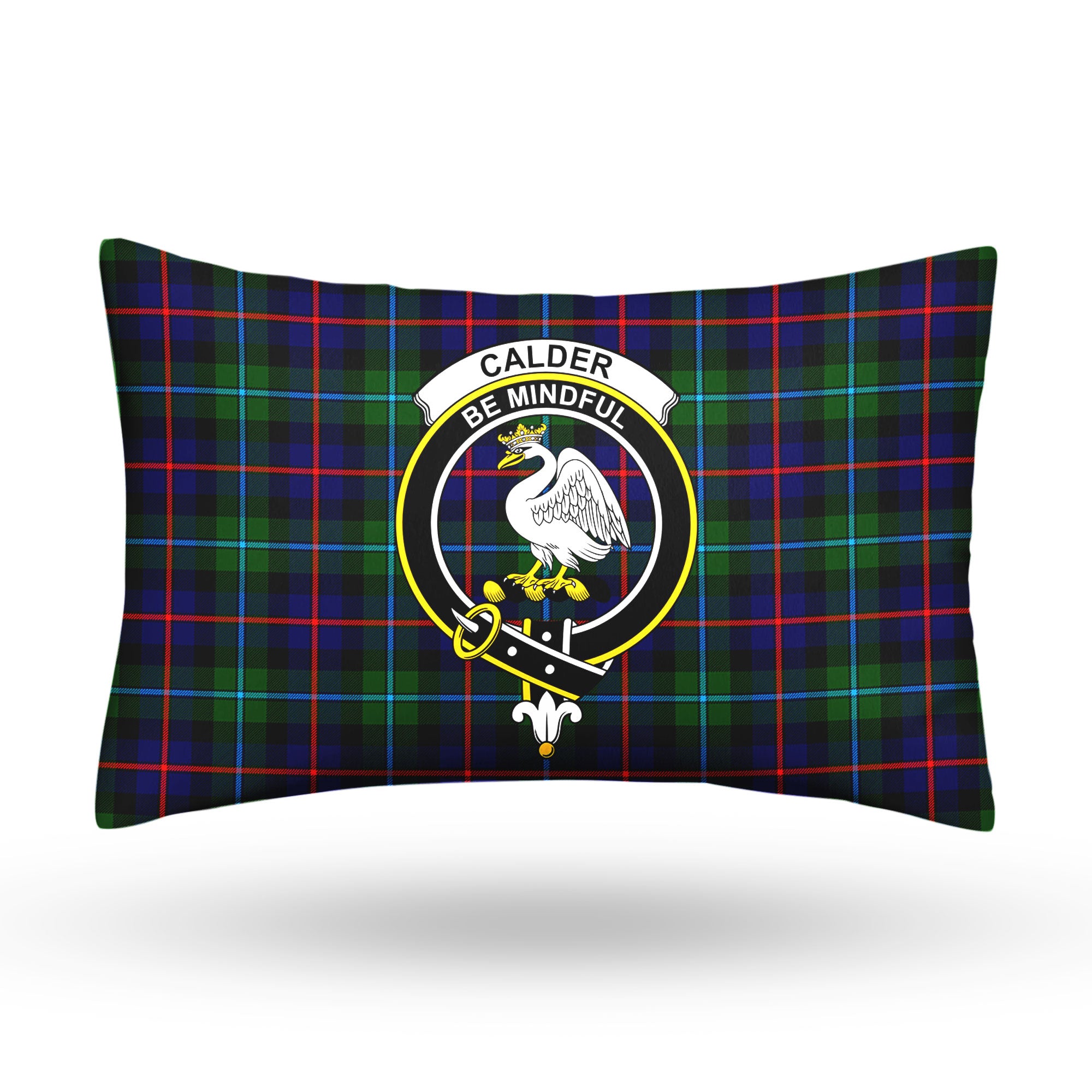 Calder (Calder-Campbell) Tartan Crest Pillow Cover