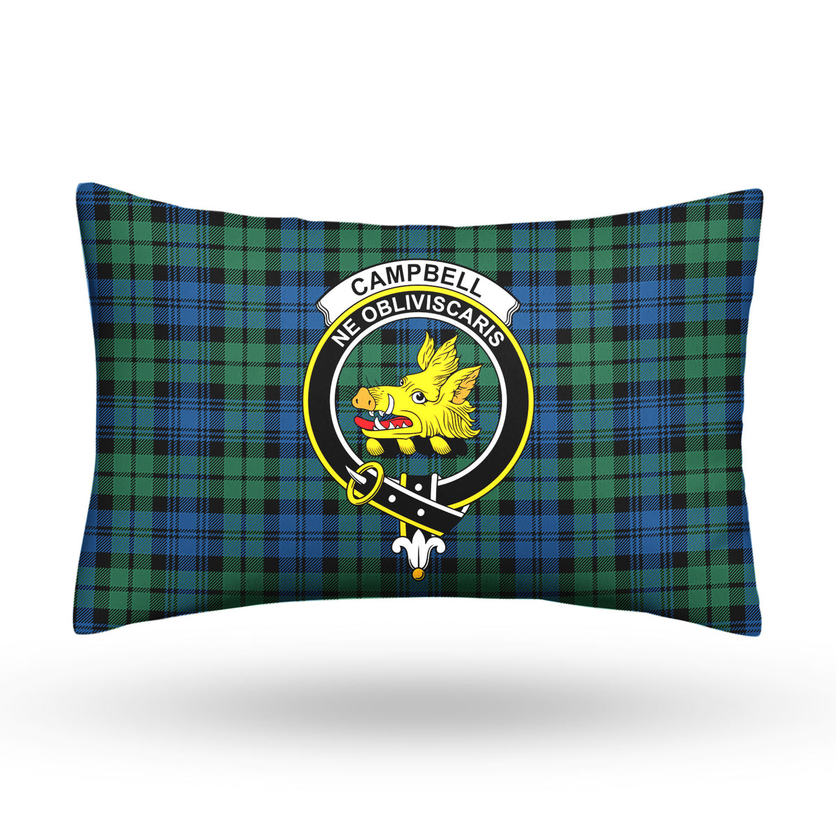 Campbell Ancient 02 Tartan Crest Pillow Cover