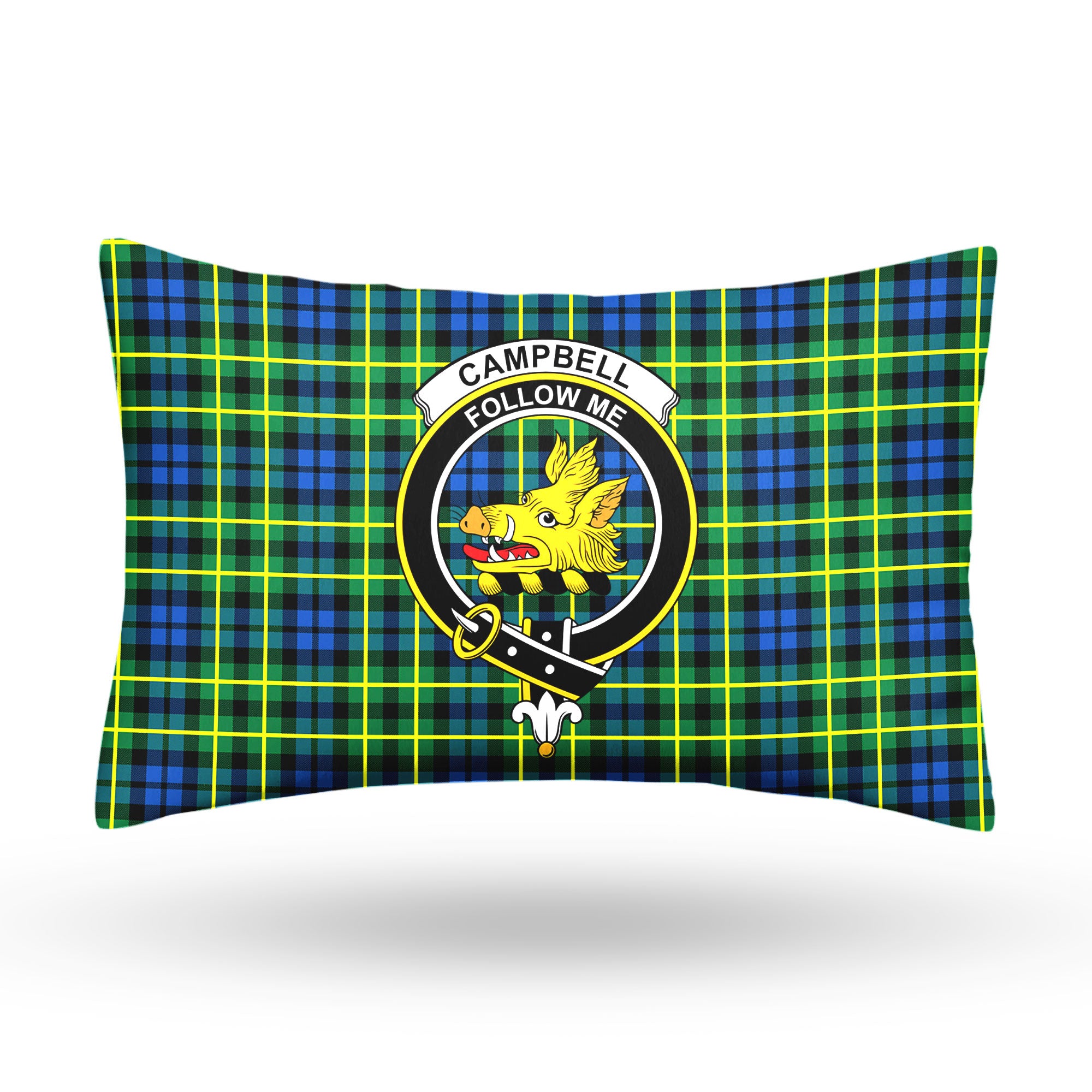 Campbell of Breadalbane Ancient Tartan Crest Pillow Cover