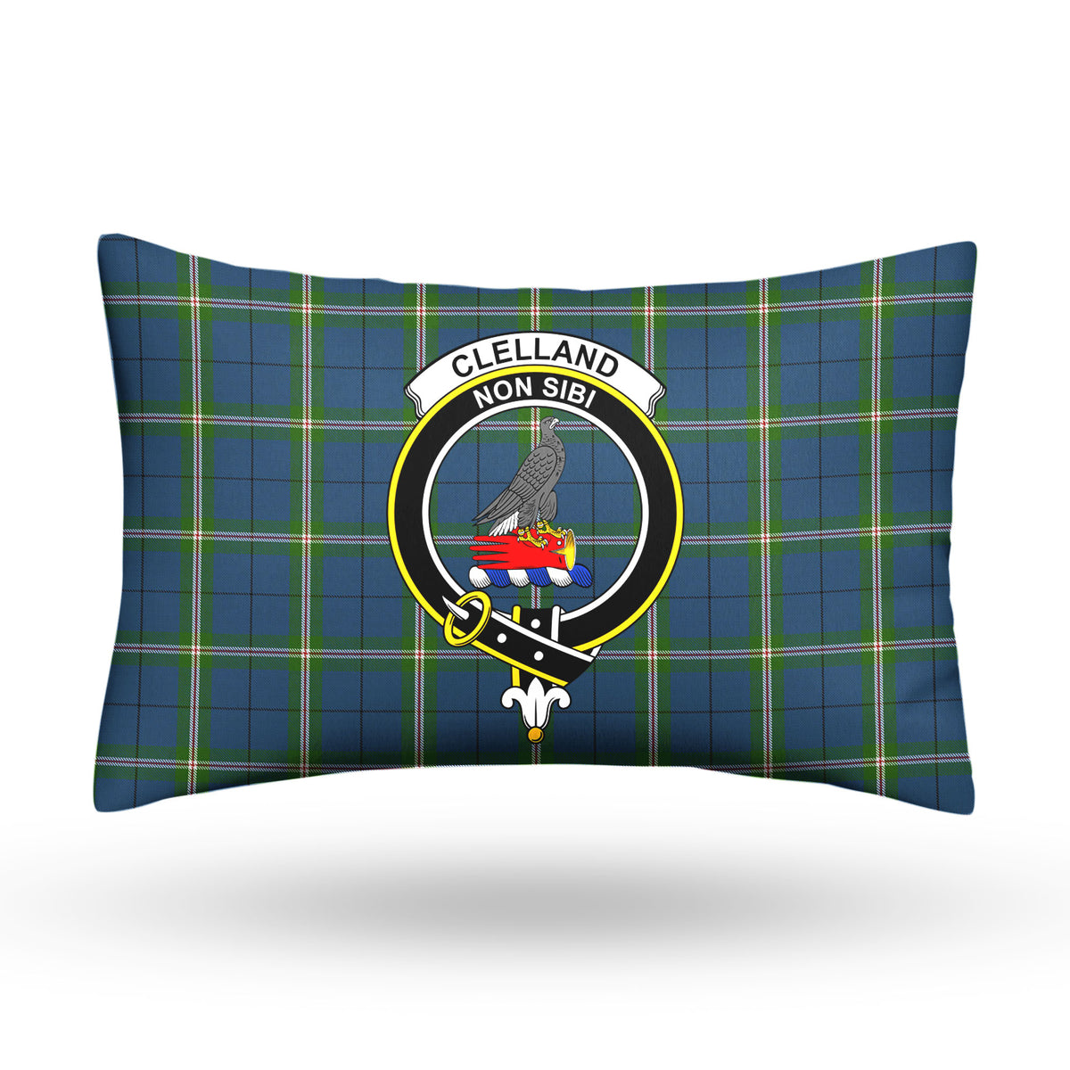 Clelland Tartan Crest Pillow Cover