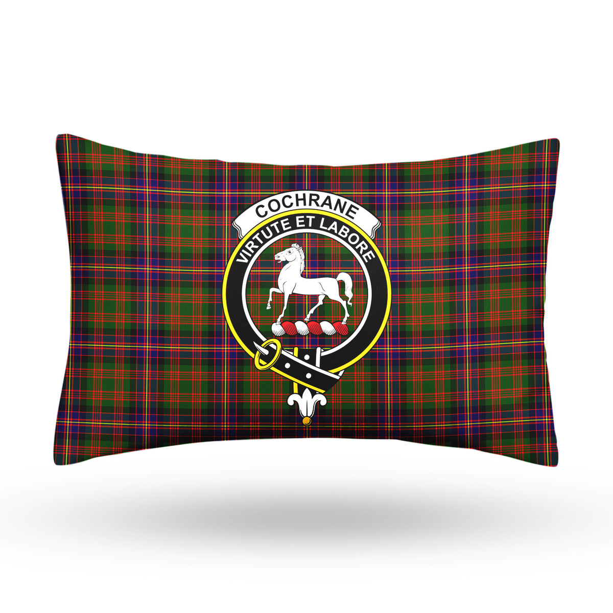 Cochrane Modern Tartan Crest Pillow Cover