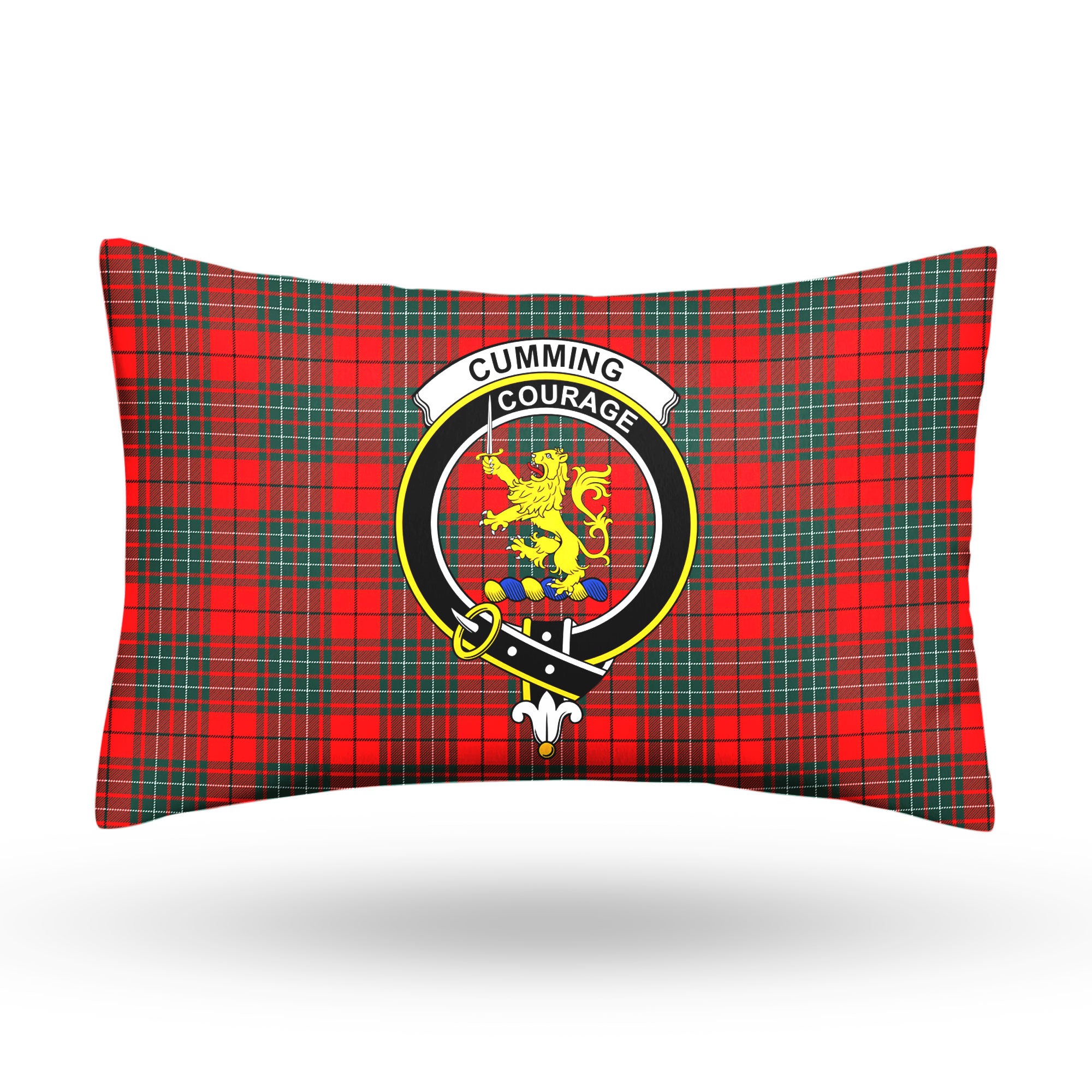 Cumming Modern Tartan Crest Pillow Cover