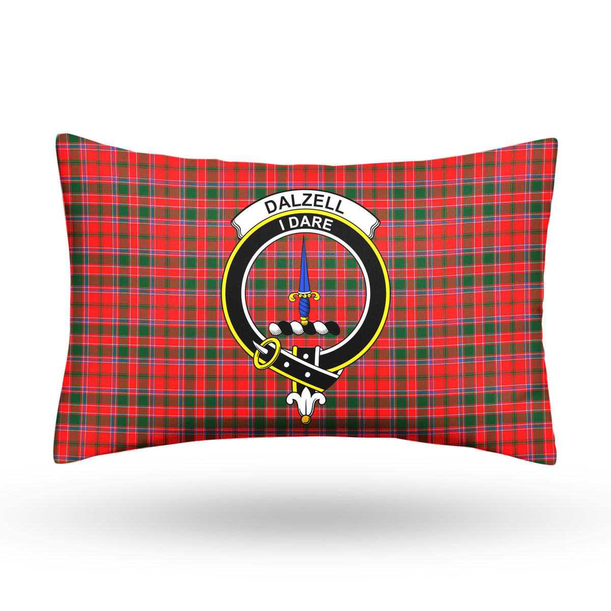 Dalziel Modern Tartan Crest Pillow Cover