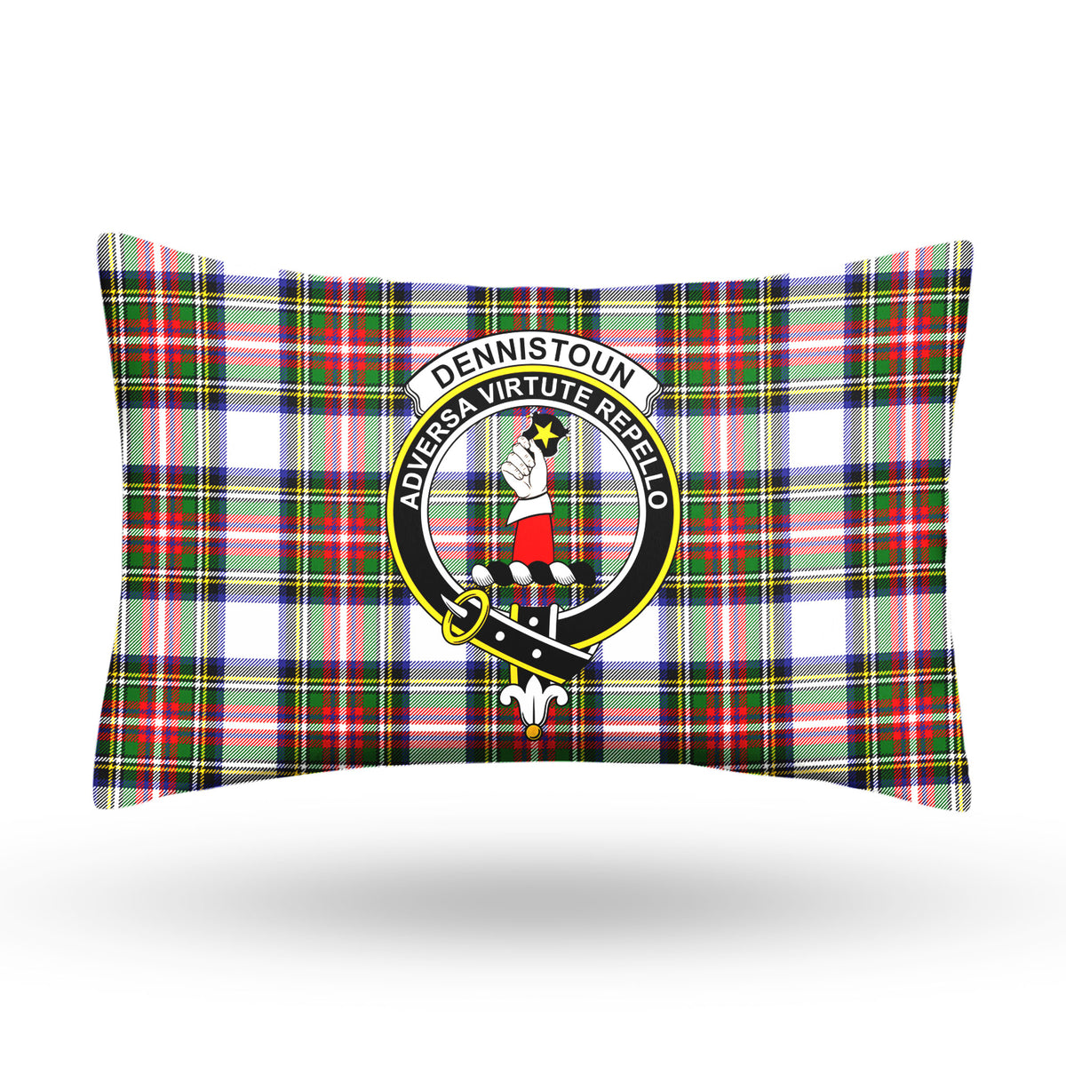 Dennistoun Tartan Crest Pillow Cover