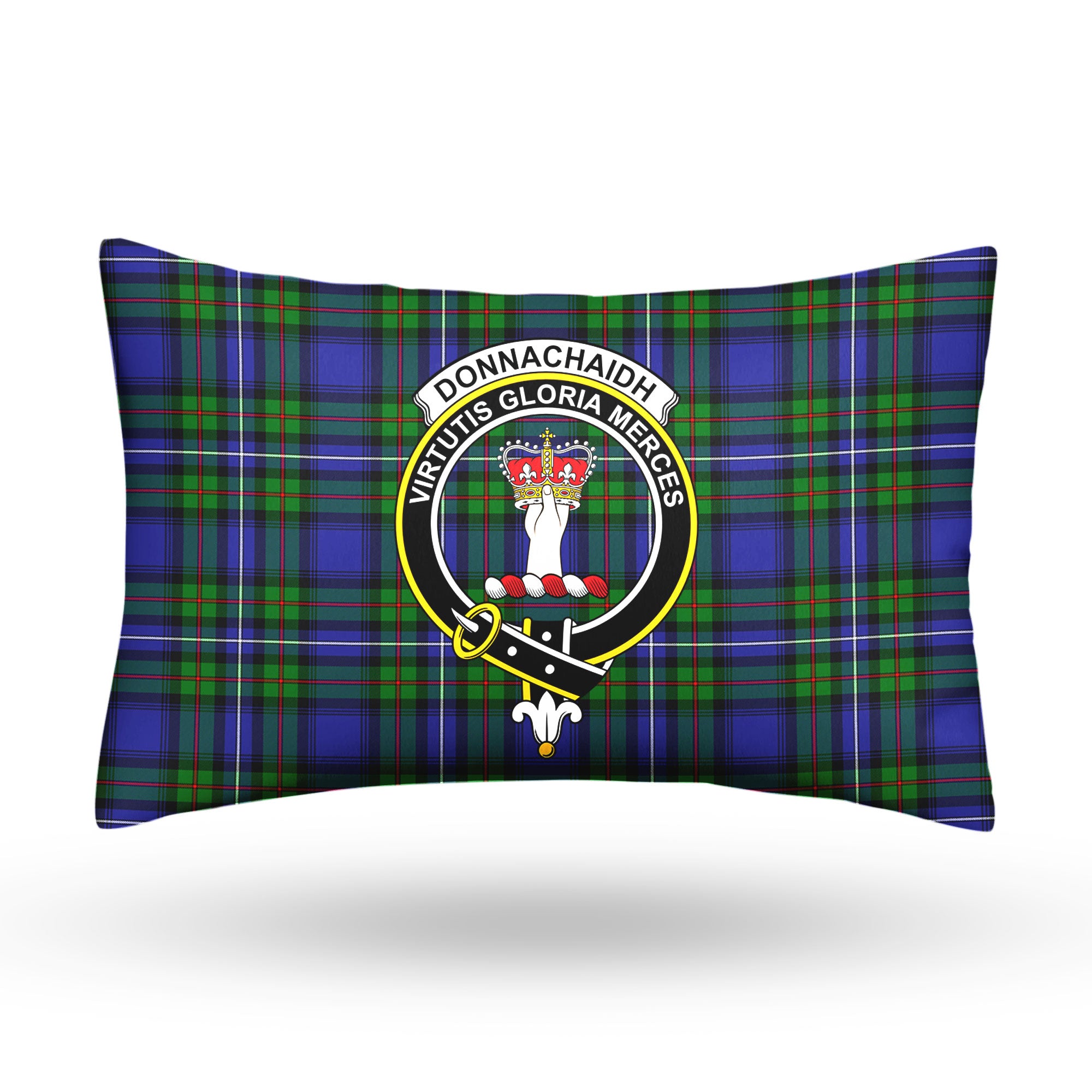 Donnachaidh Tartan Crest Pillow Cover