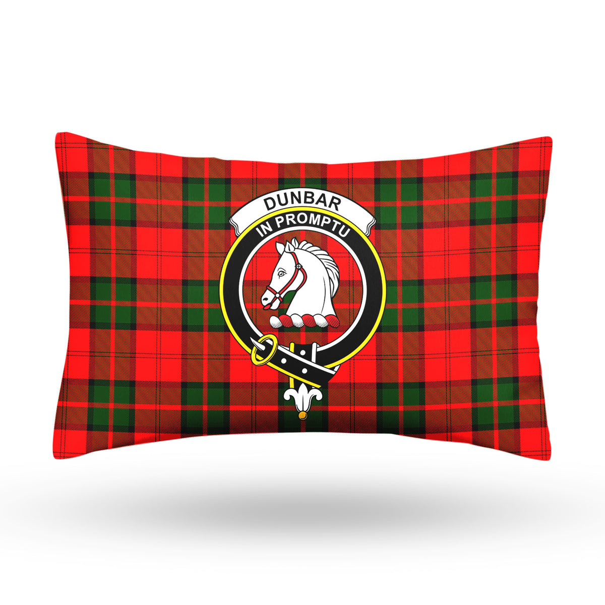 Dunbar Modern Tartan Crest Pillow Cover