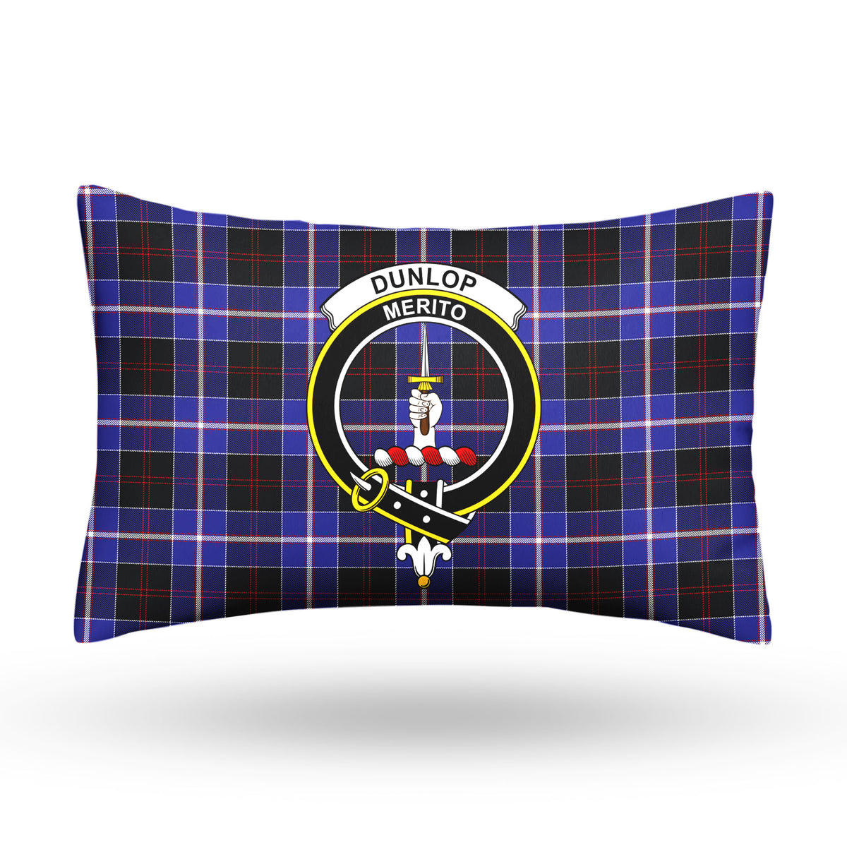 Dunlop Modern Tartan Crest Pillow Cover