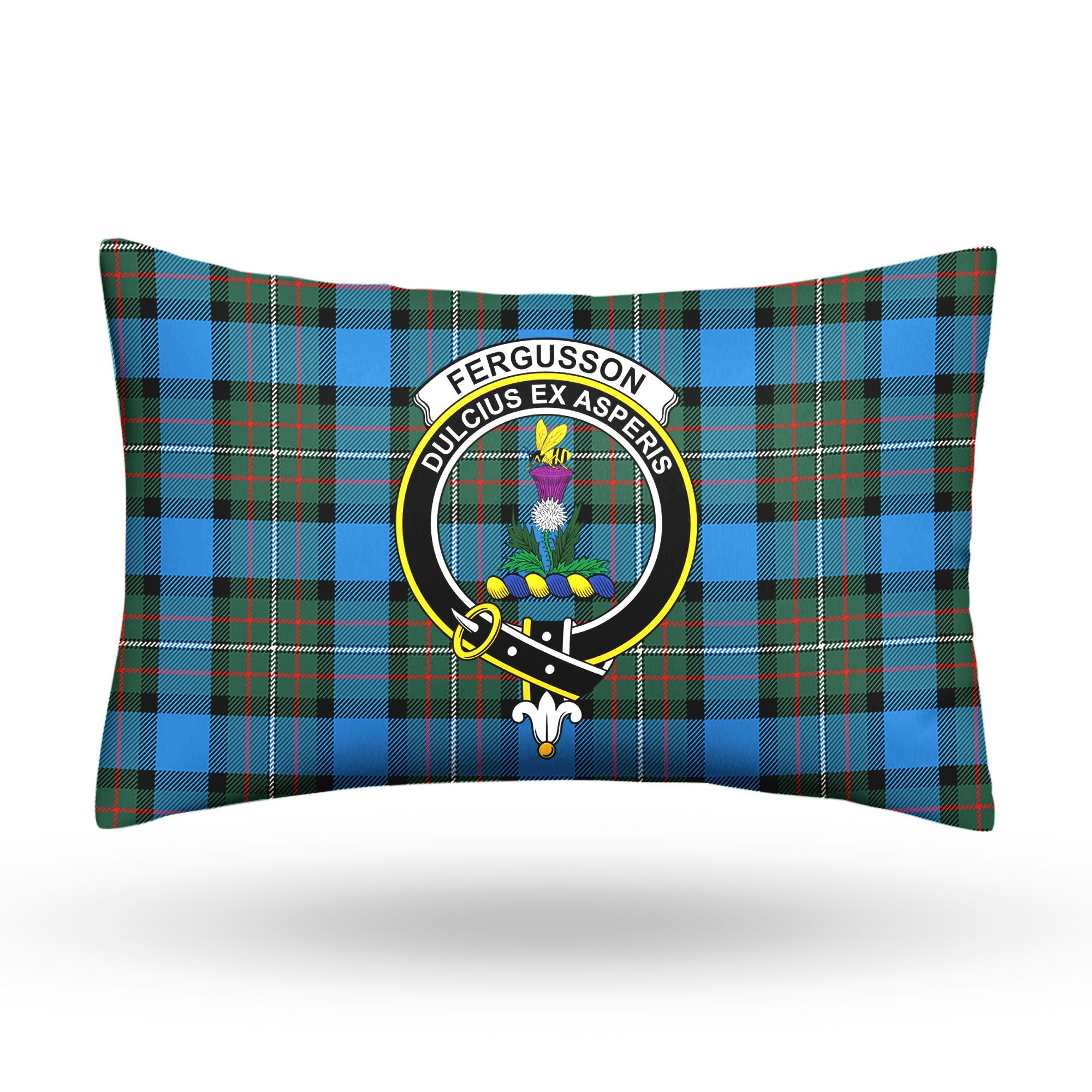 Fergusson Ancient Tartan Crest Pillow Cover