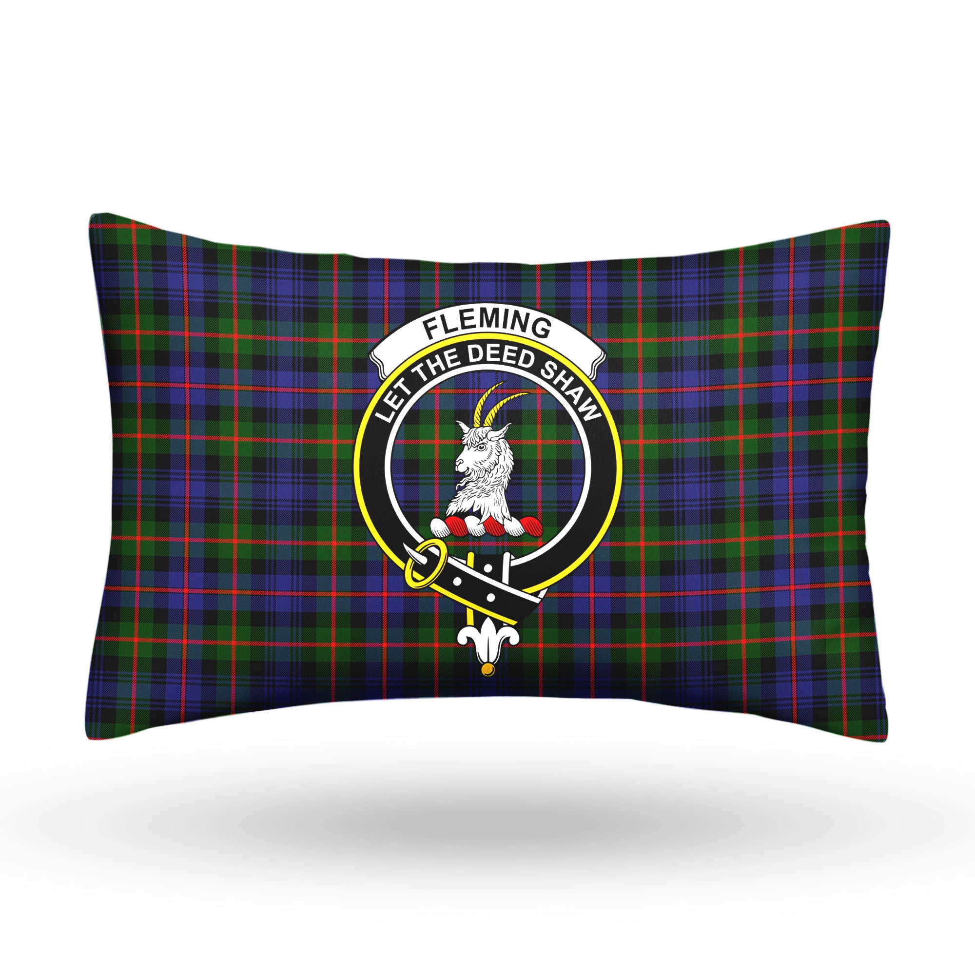 Fleming Tartan Crest Pillow Cover