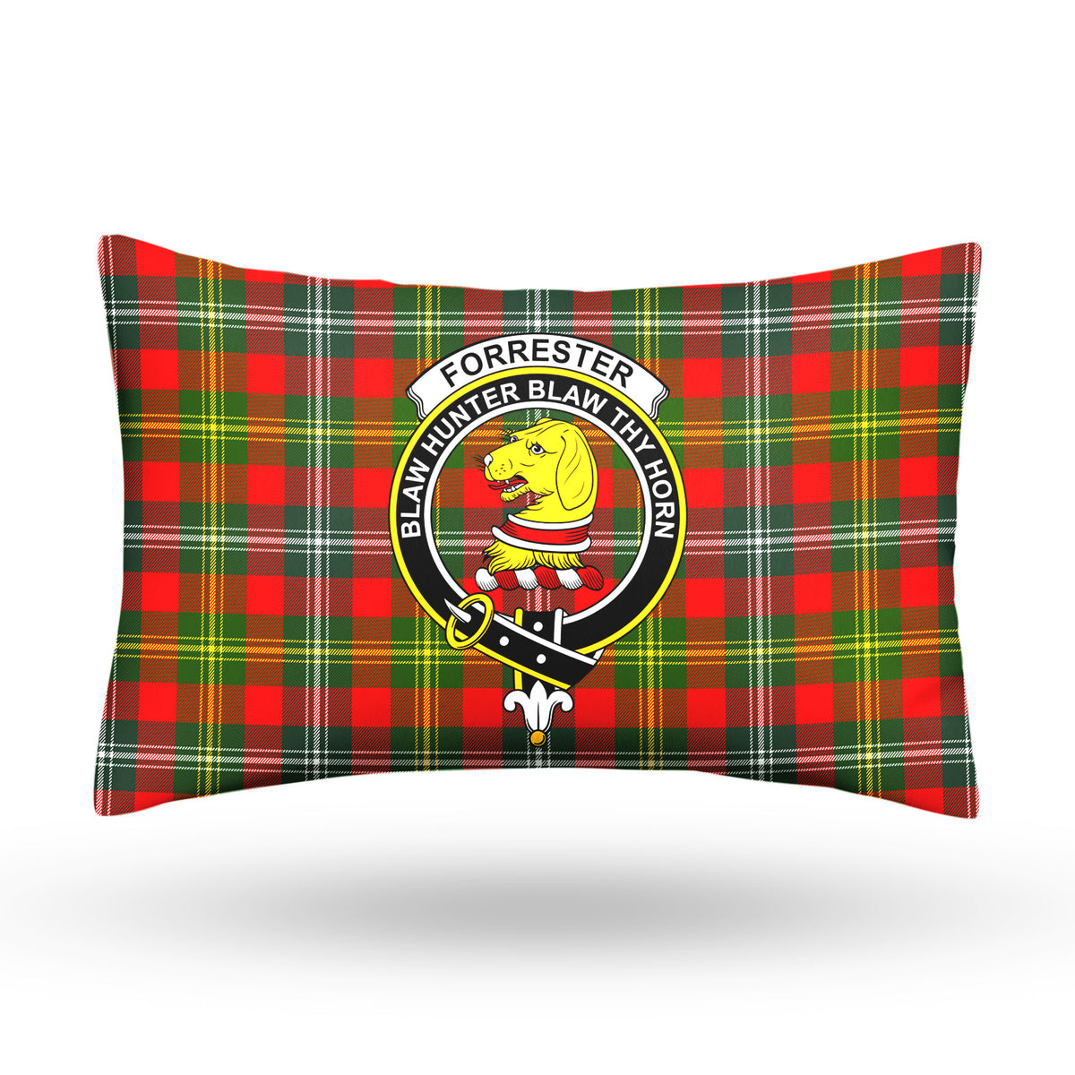 Forrester Tartan Crest Pillow Cover