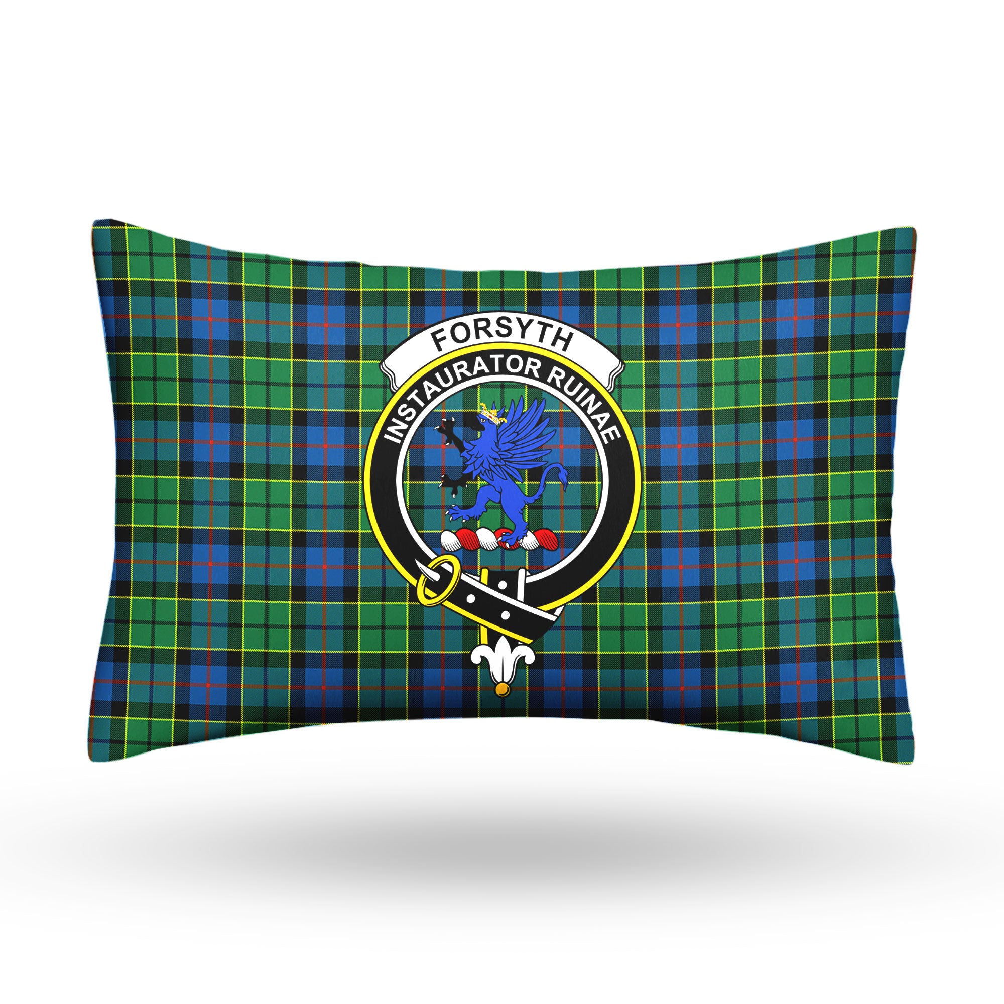 Forsyth Ancient Tartan Crest Pillow Cover