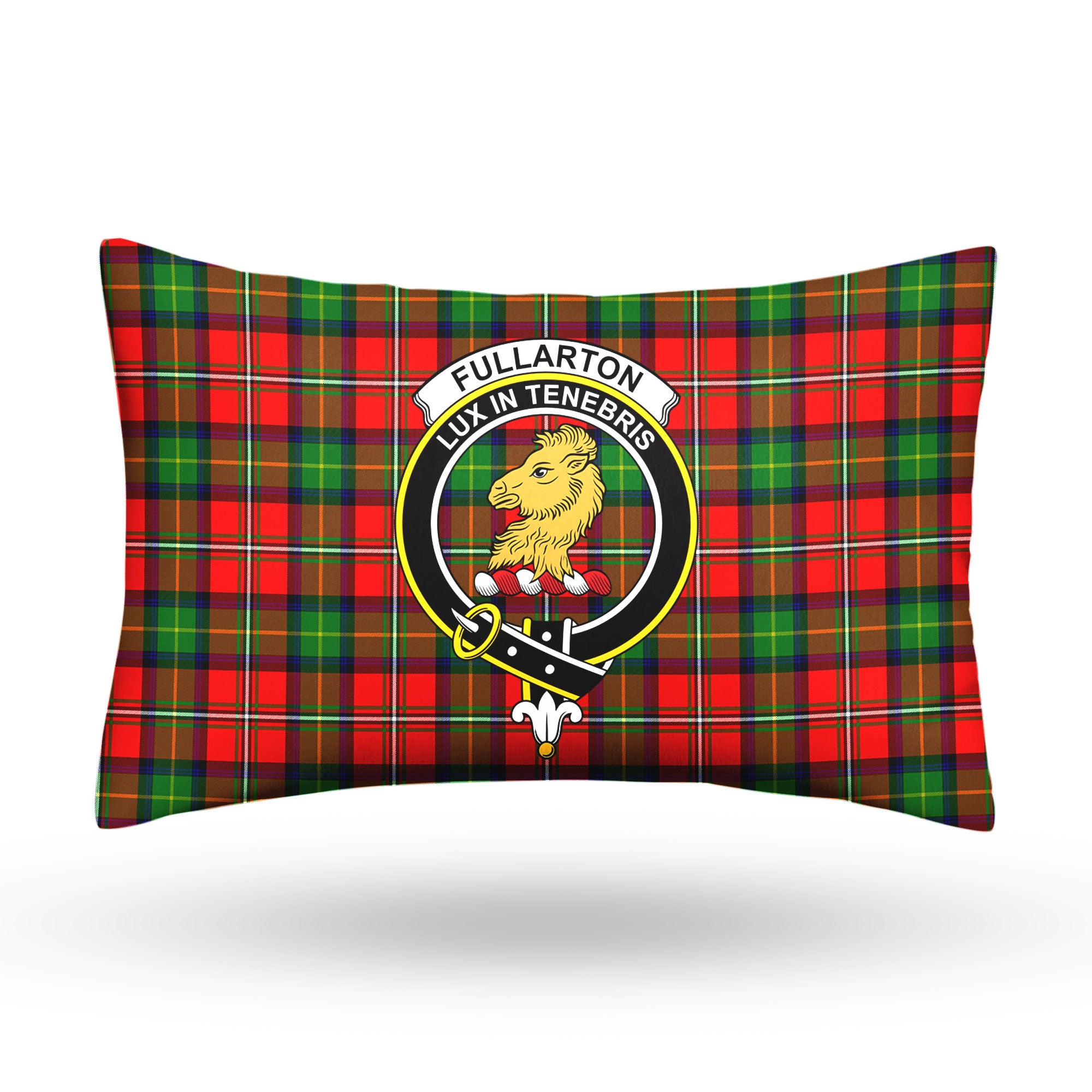 Fullarton Tartan Crest Pillow Cover