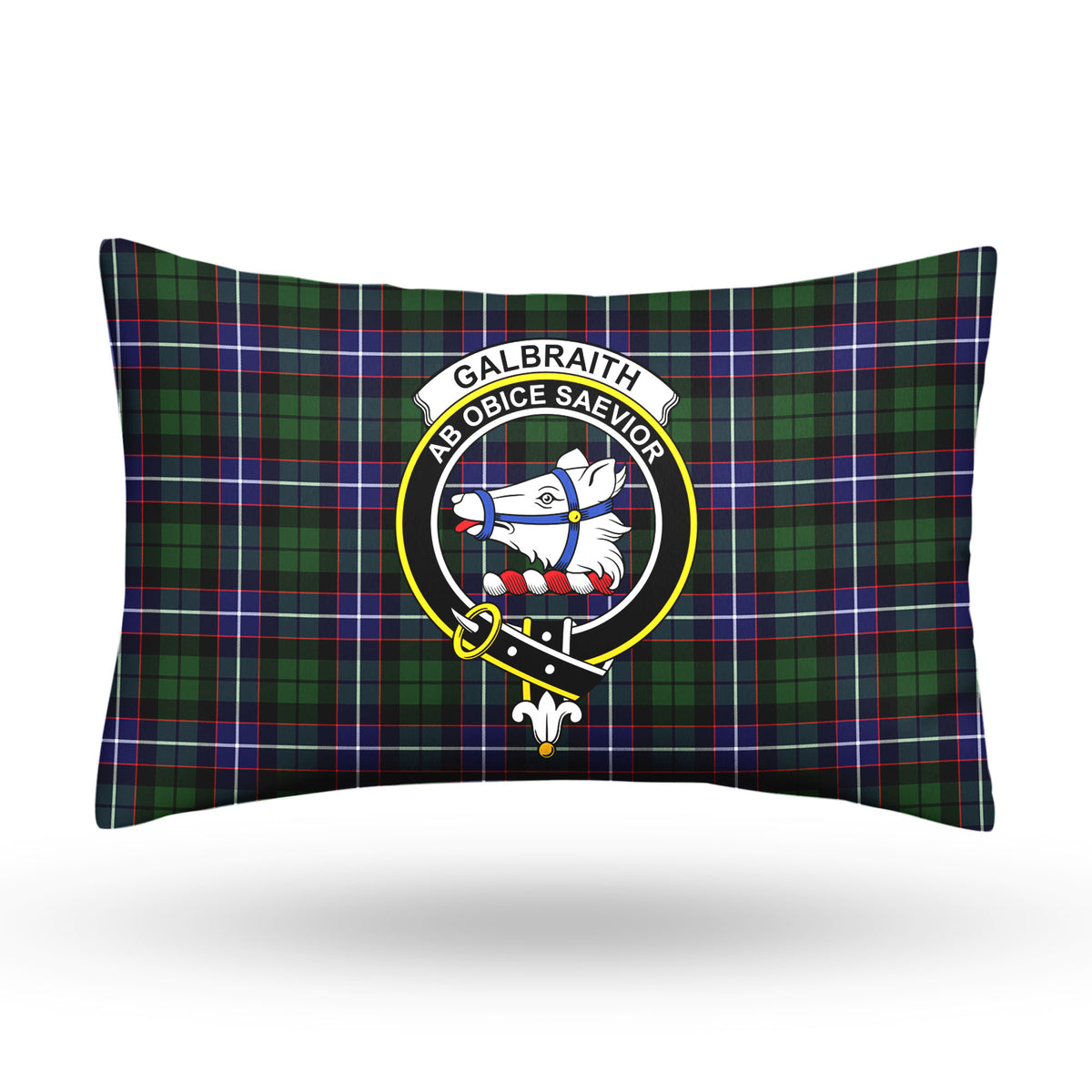 Galbraith Modern Tartan Crest Pillow Cover