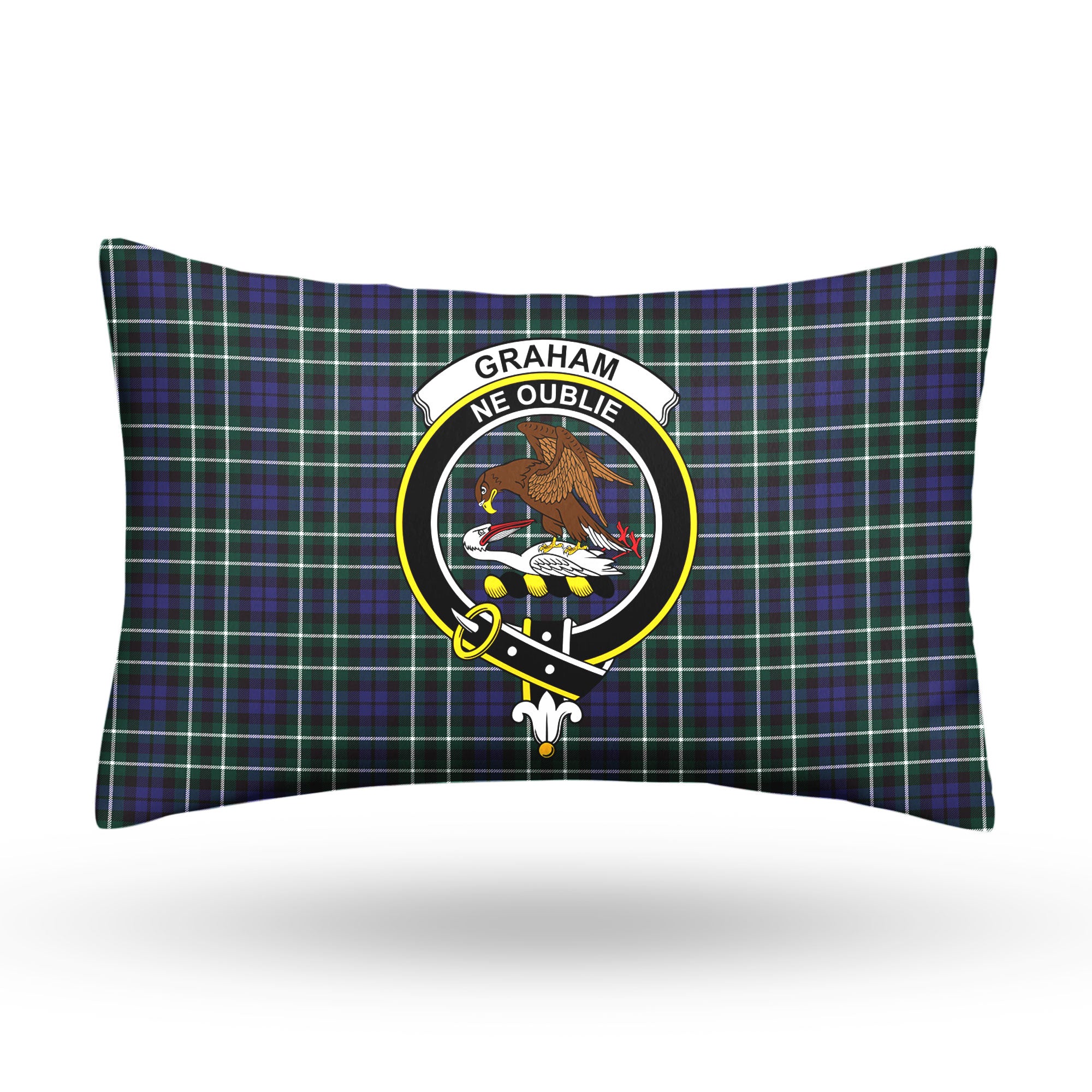 Graham of Montrose Modern Tartan Crest Pillow Cover