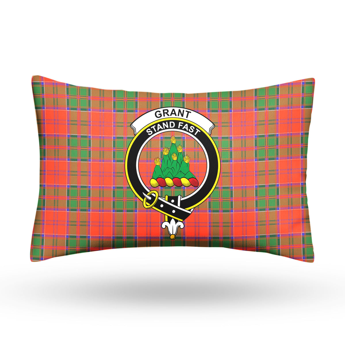 Grant Ancient Tartan Crest Pillow Cover