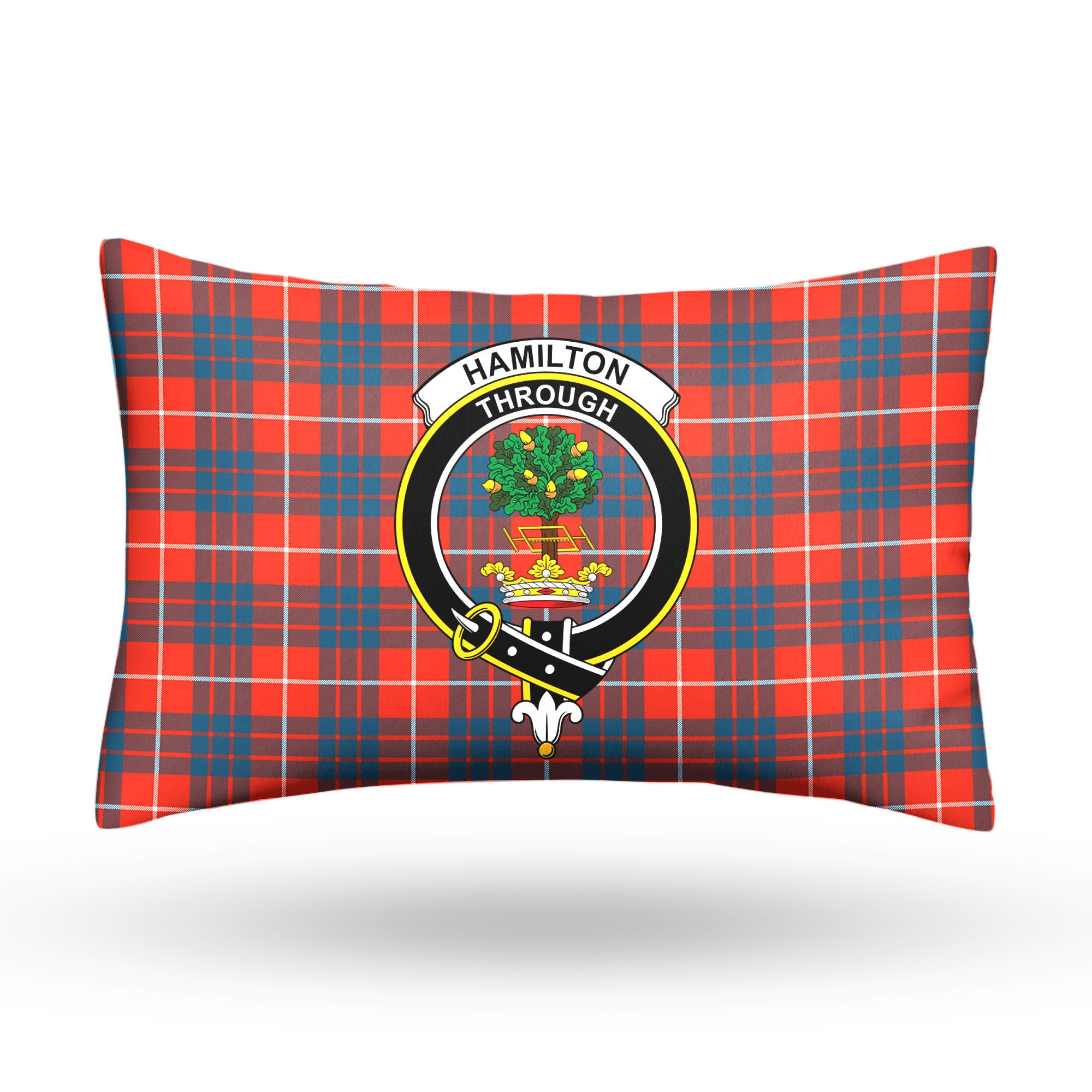 Hamilton Ancient Tartan Crest Pillow Cover