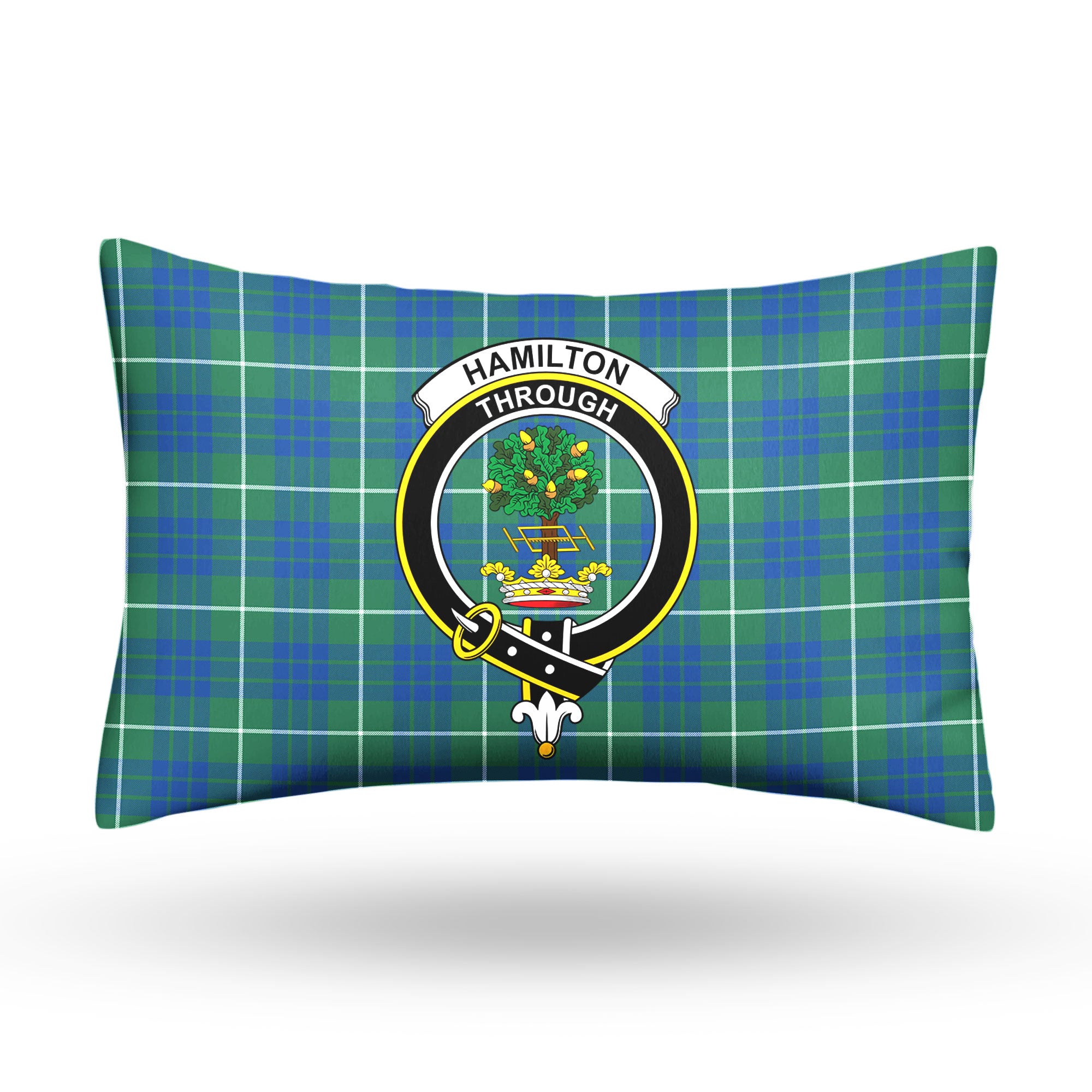 Hamilton Hunting Ancient Tartan Crest Pillow Cover