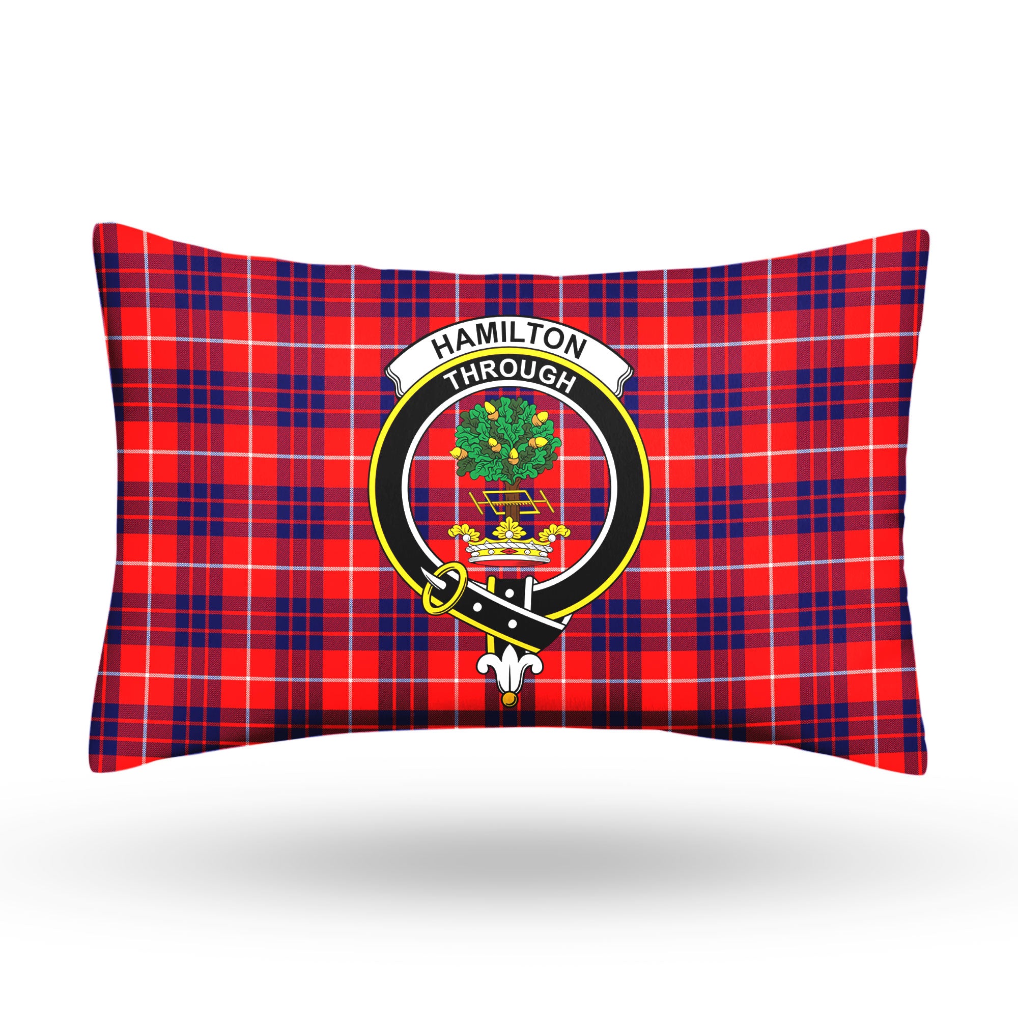 Hamilton Modern Tartan Crest Pillow Cover