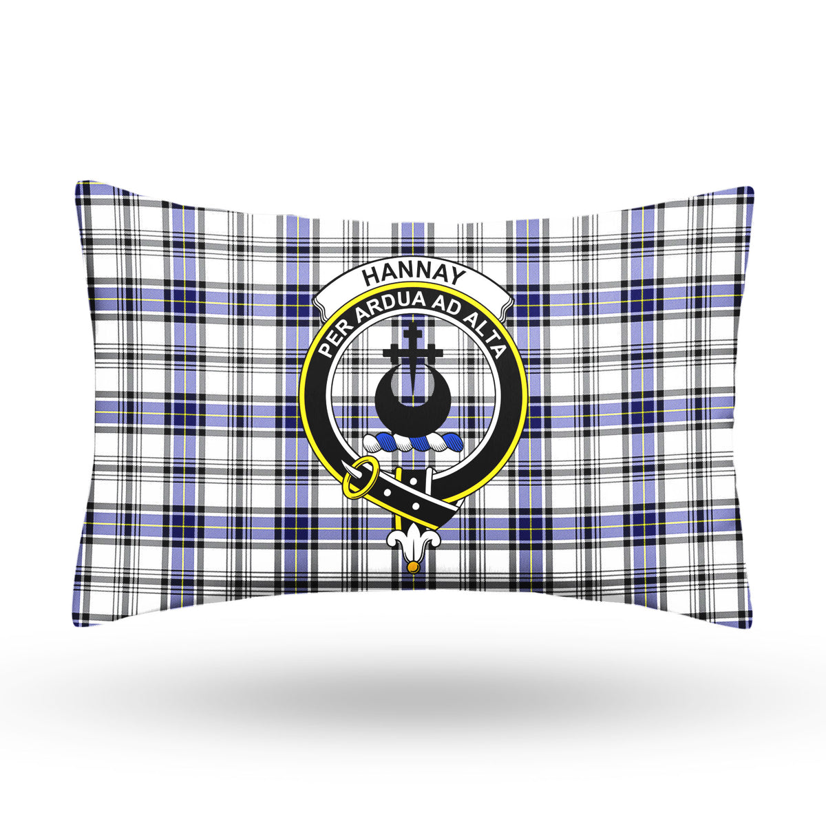 Hannay Modern Tartan Crest Pillow Cover