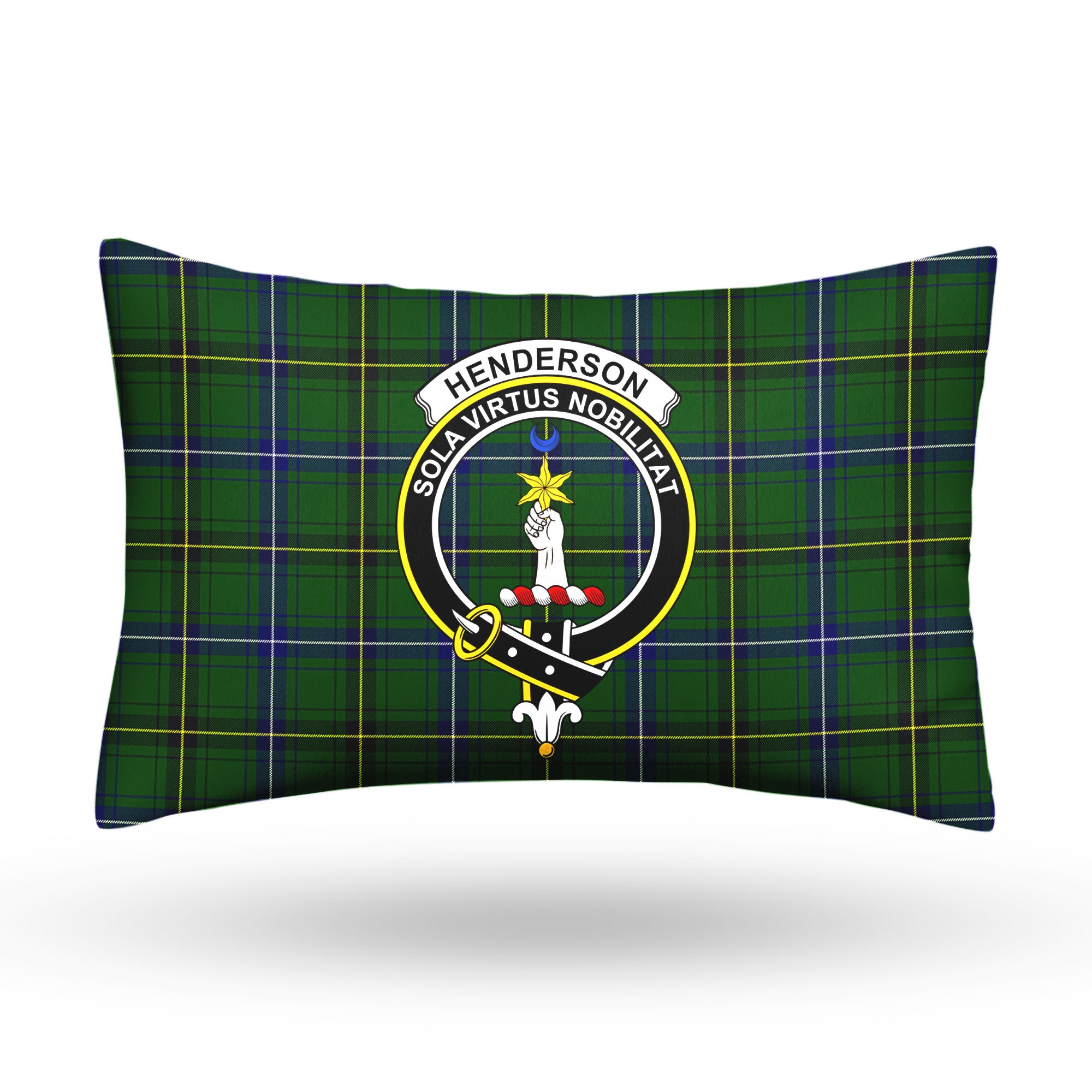 Henderson Modern Tartan Crest Pillow Cover