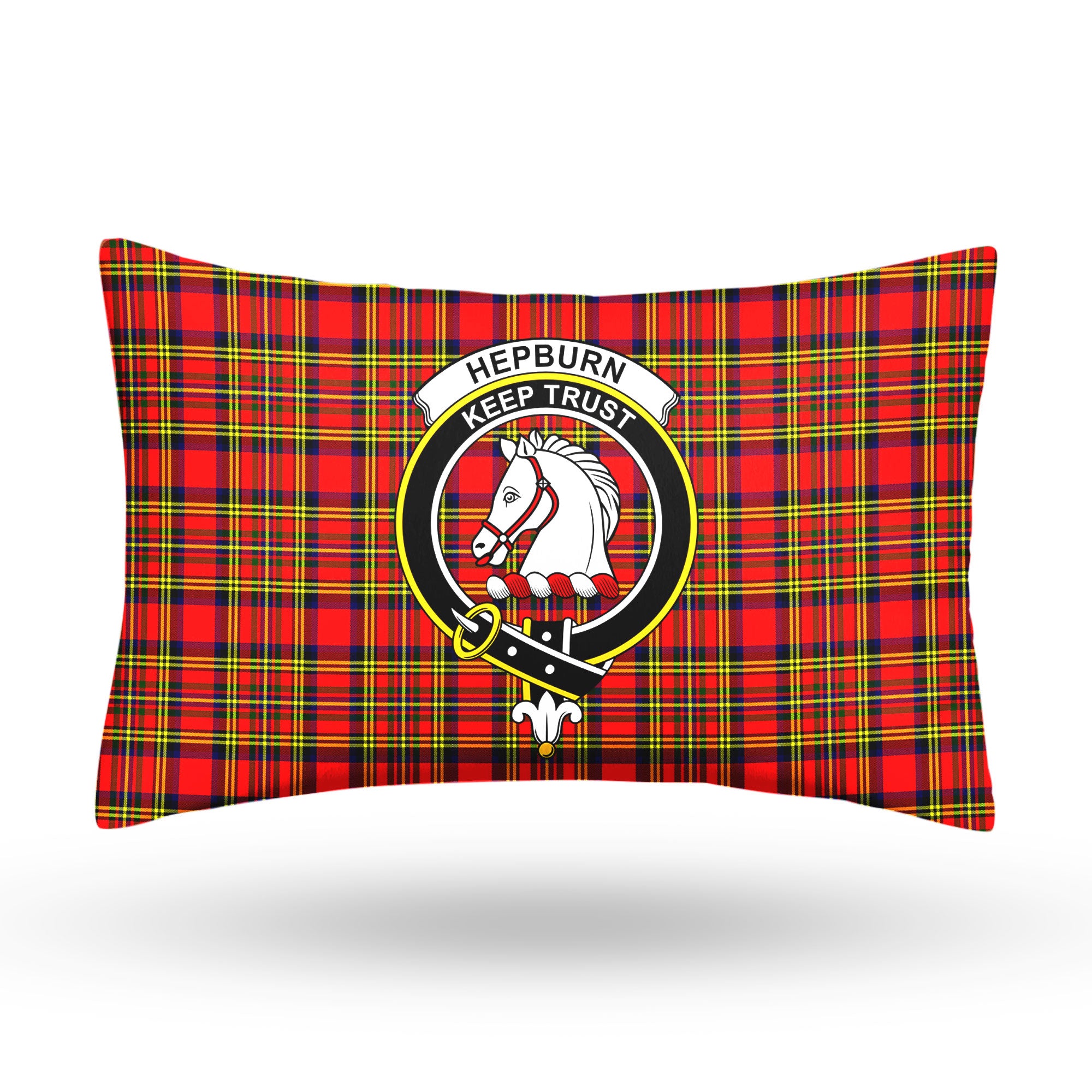 Hepburn Tartan Crest Pillow Cover