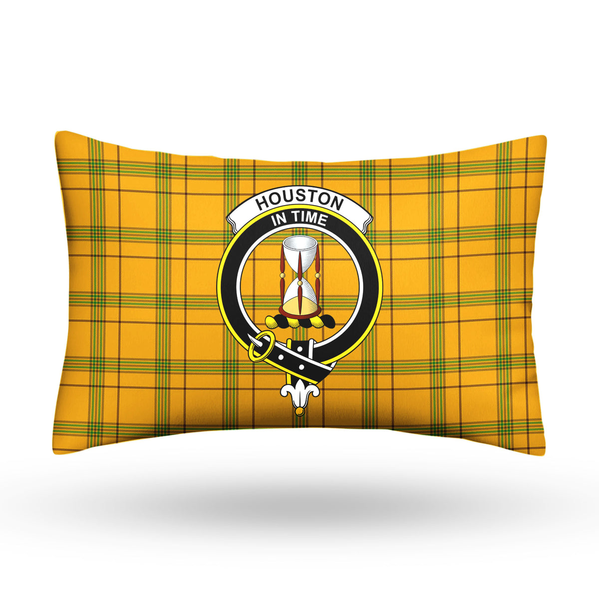 Houston Tartan Crest Pillow Cover