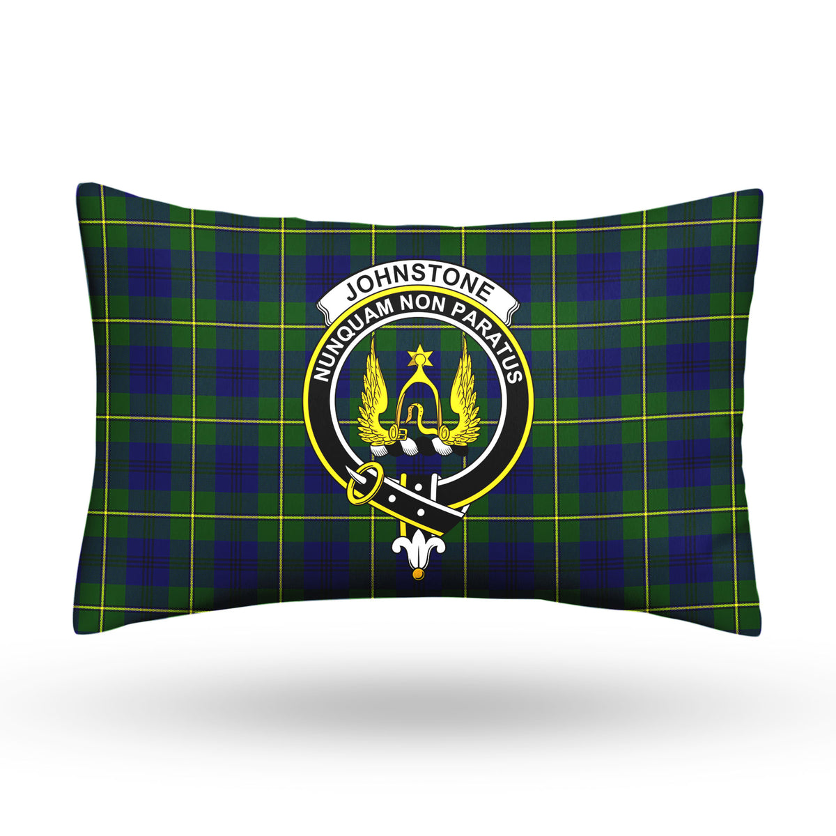 Johnstone Modern Tartan Crest Pillow Cover