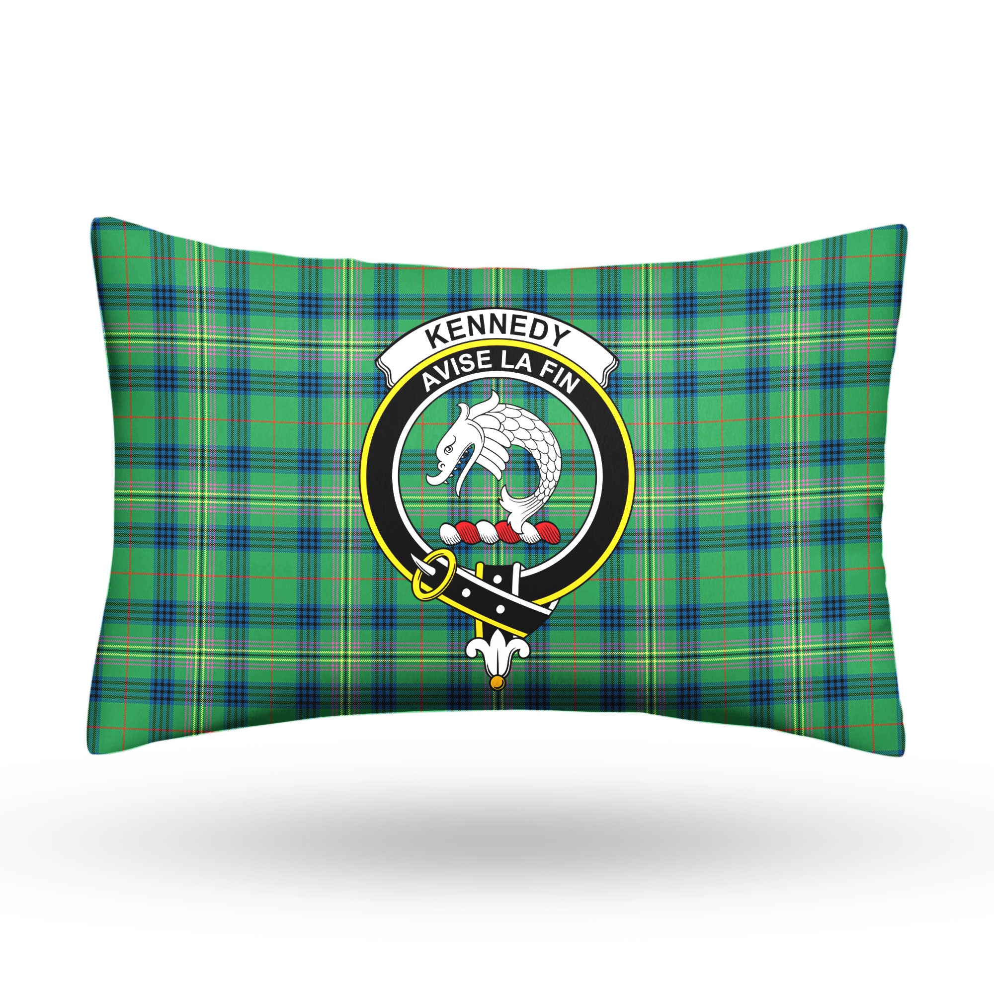 Kennedy Ancient Tartan Crest Pillow Cover