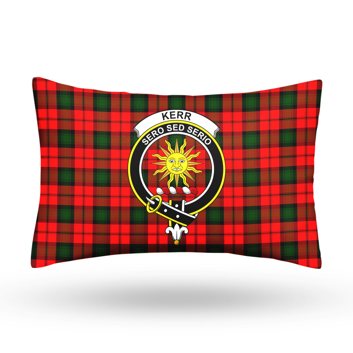 Kerr Modern Tartan Crest Pillow Cover